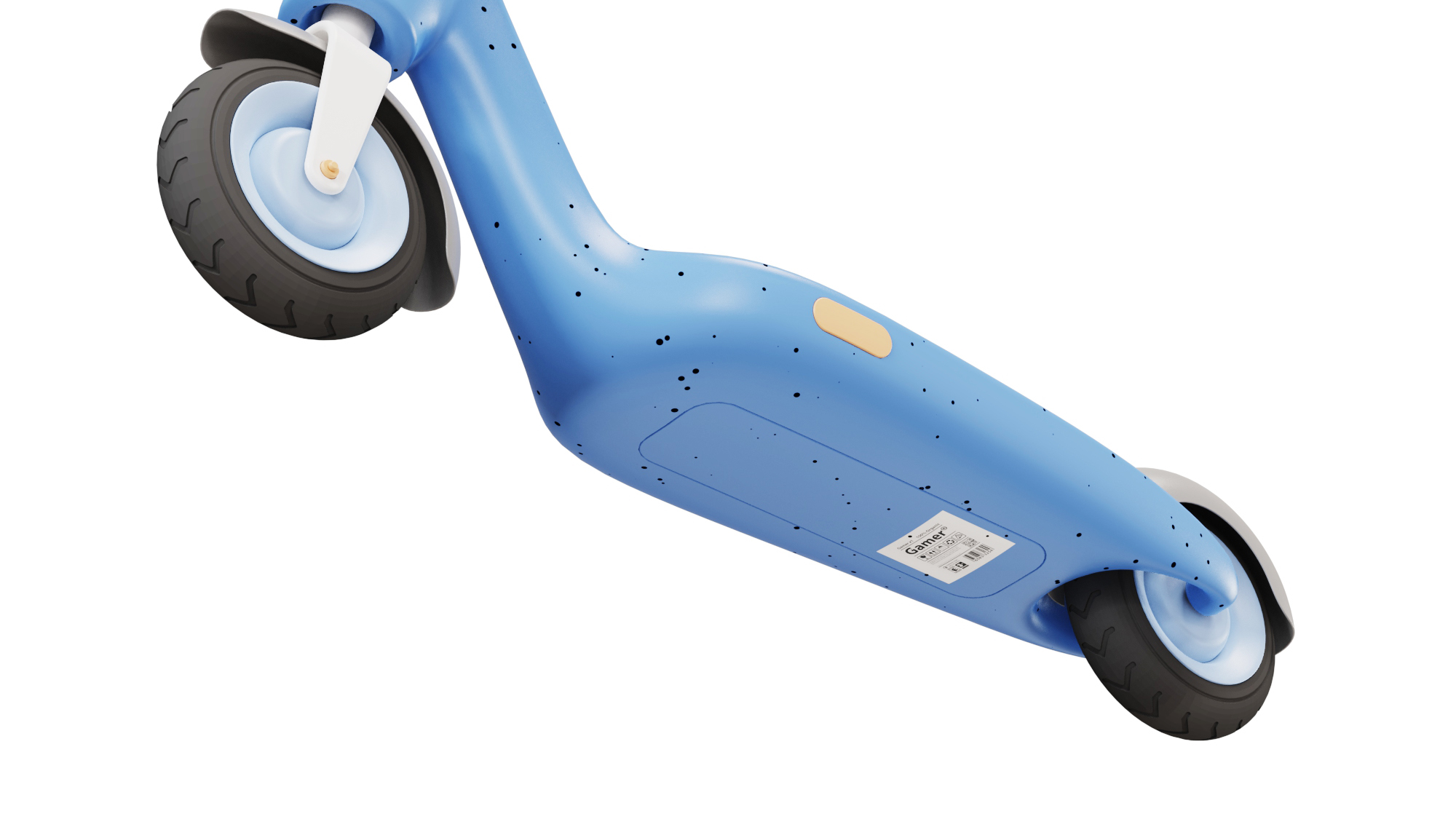 Children's scooter; blue; orange，