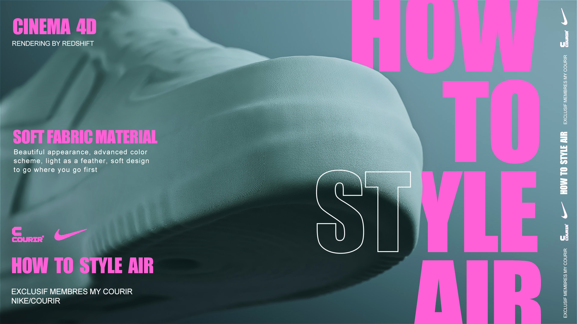 Redshift，shoes，motion，Product animation，Color matching，Typesetting，Product animation，Render，