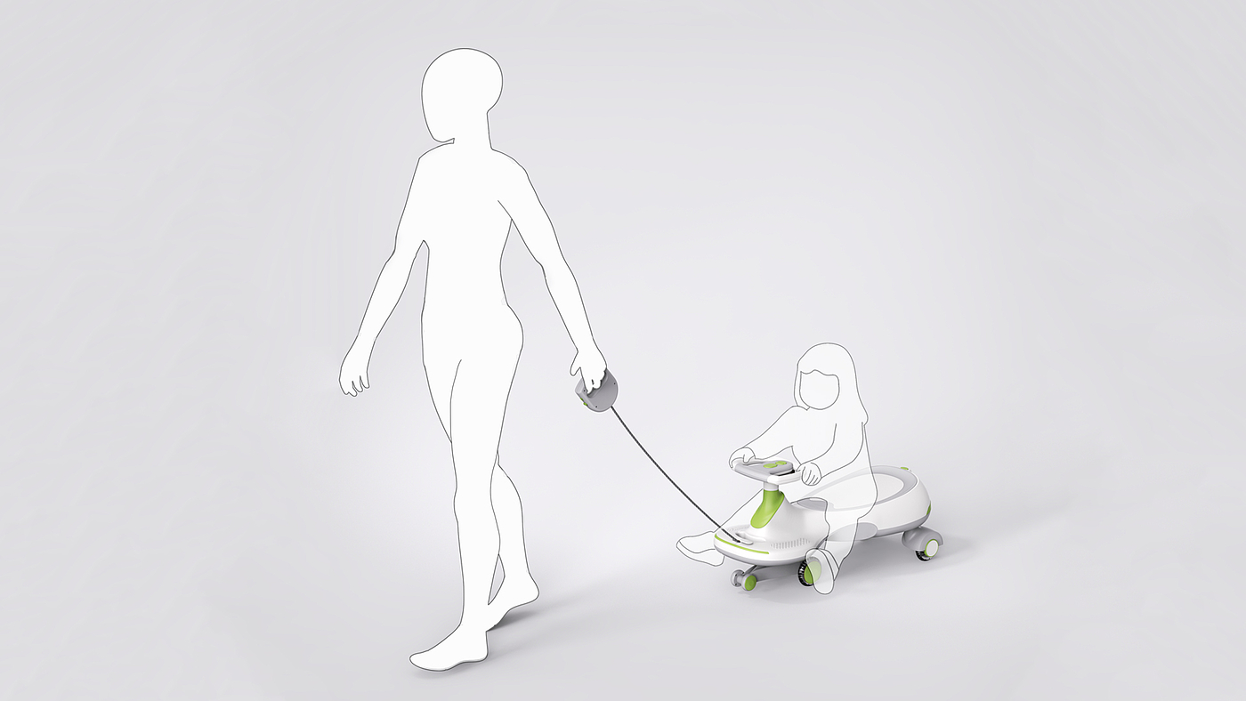 swing car，Stroller，Walker，Children's products，product design，industrial design，