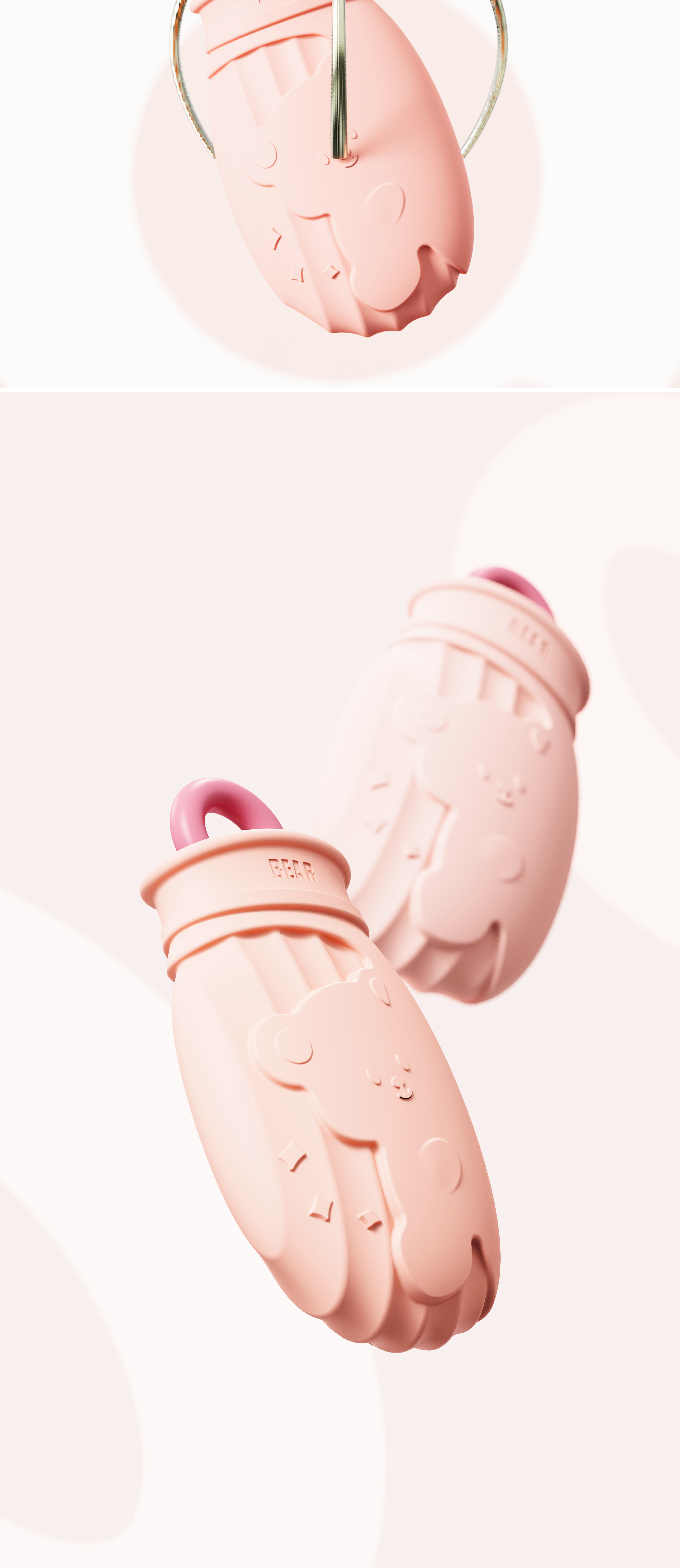 Silicone hot water bag design，Series Cartoon Design，Original design，