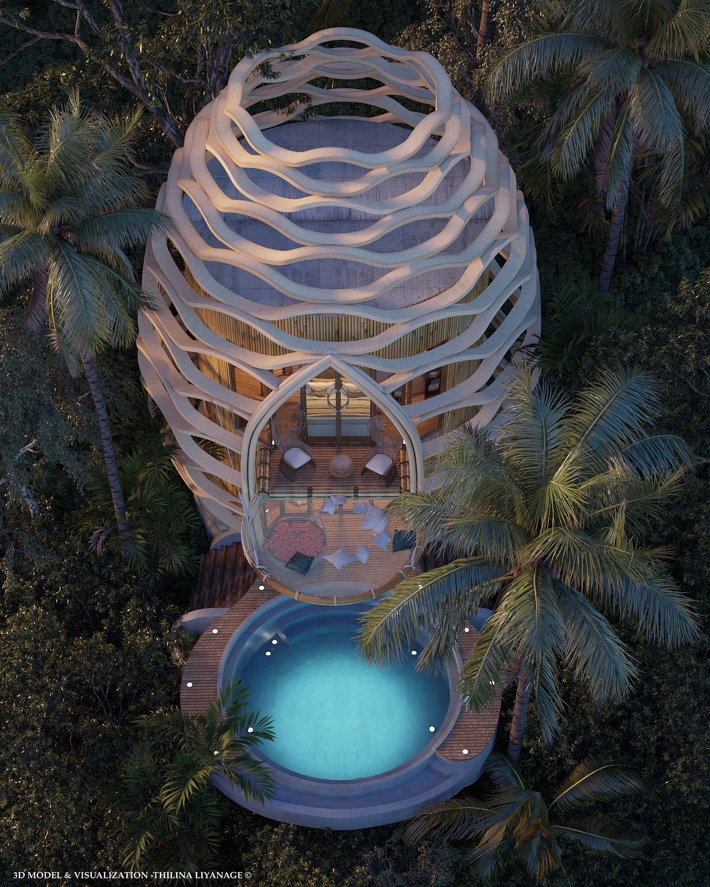 别墅，设计，巴厘岛，环境，