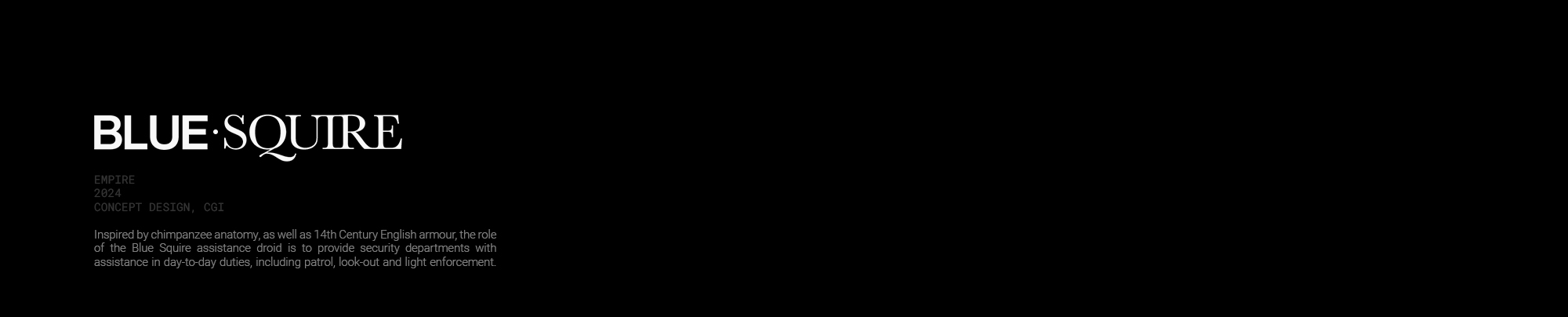 Blue Squire，steel，robot，ai，industrial design，