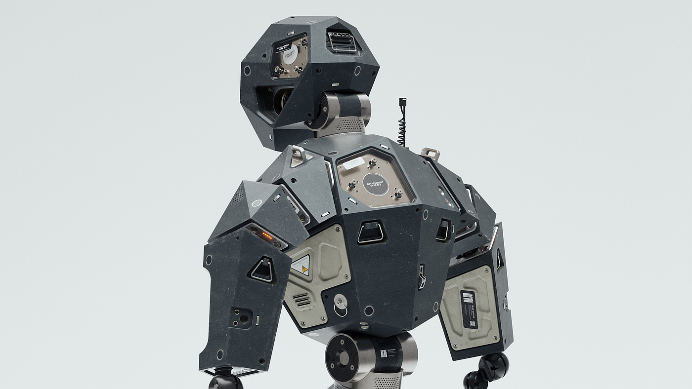 Blue Squire，steel，robot，ai，industrial design，
