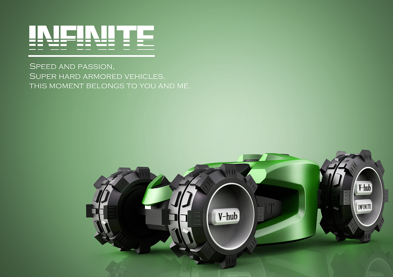 Rhinoceros，T-Spline，VSR，Grasshopper modeling，Keyshot rendering，Photoshop post processing，