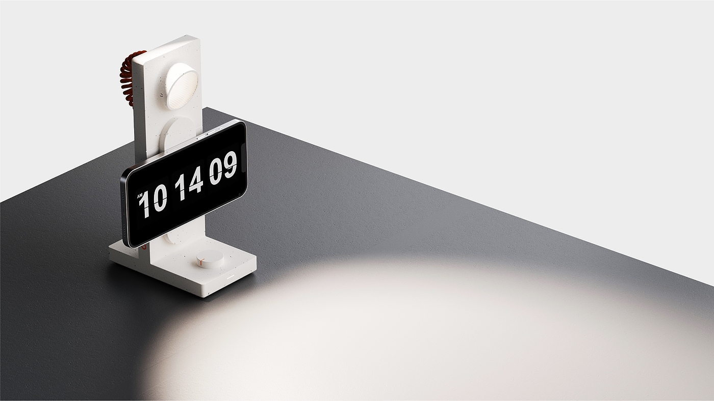 Socket，Wireless fast charging，Desk lamp，conceptual design，Power Supply，Minimalist，