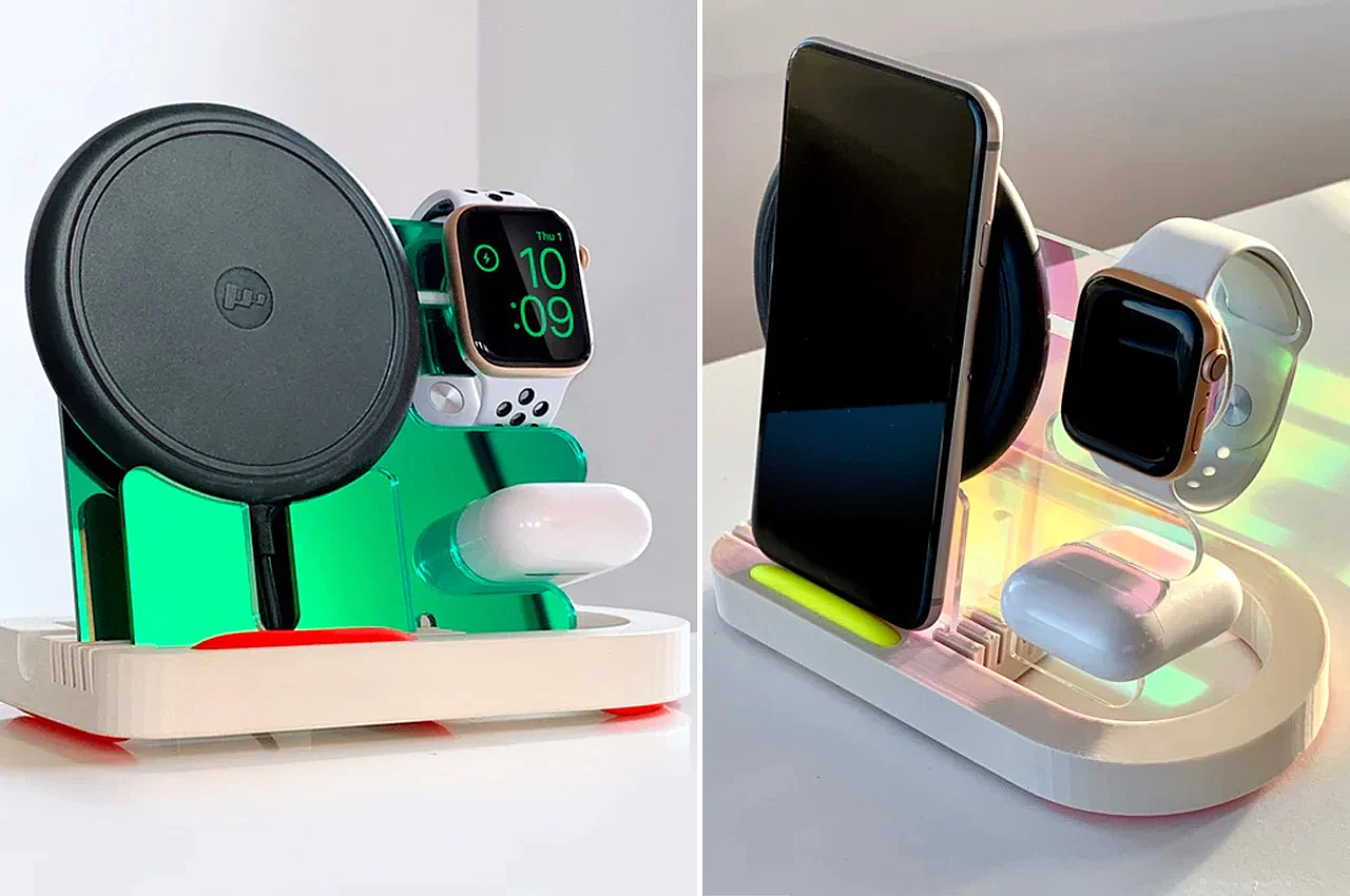 laser，Acrylic，recharge stand，multi-function，Design，