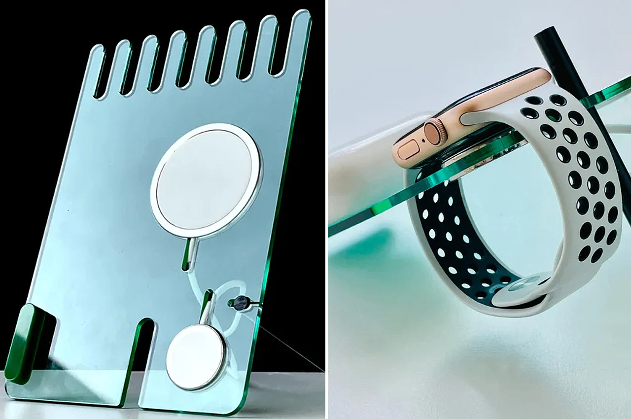 laser，Acrylic，recharge stand，multi-function，Design，