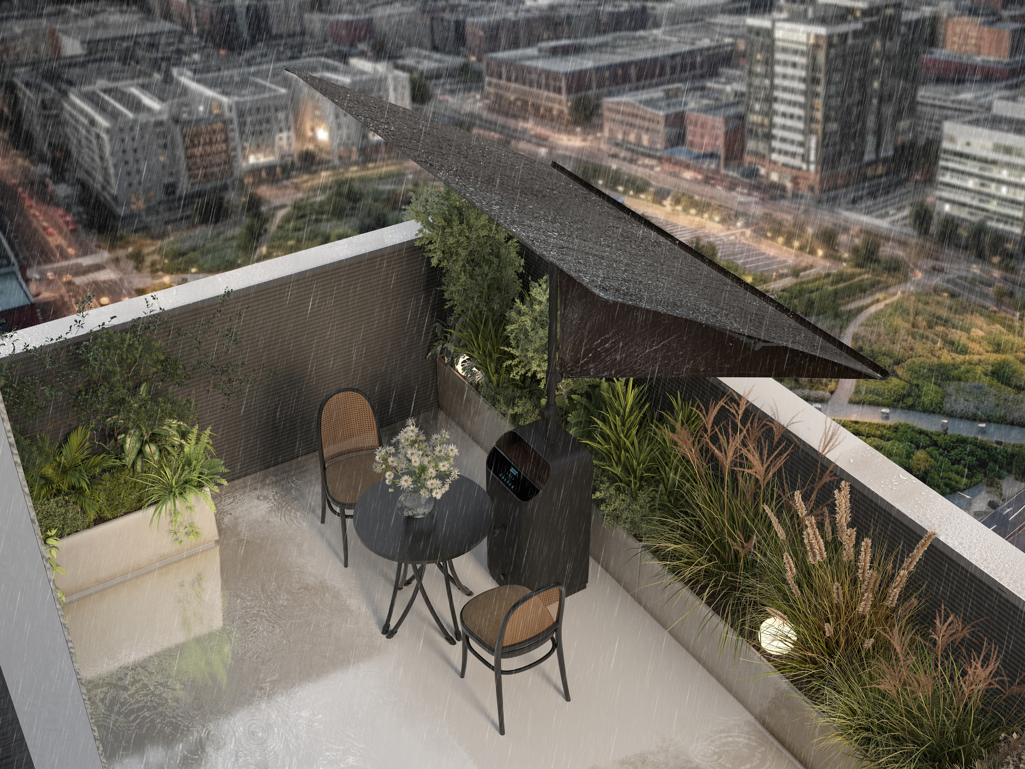 product design，courtyard，