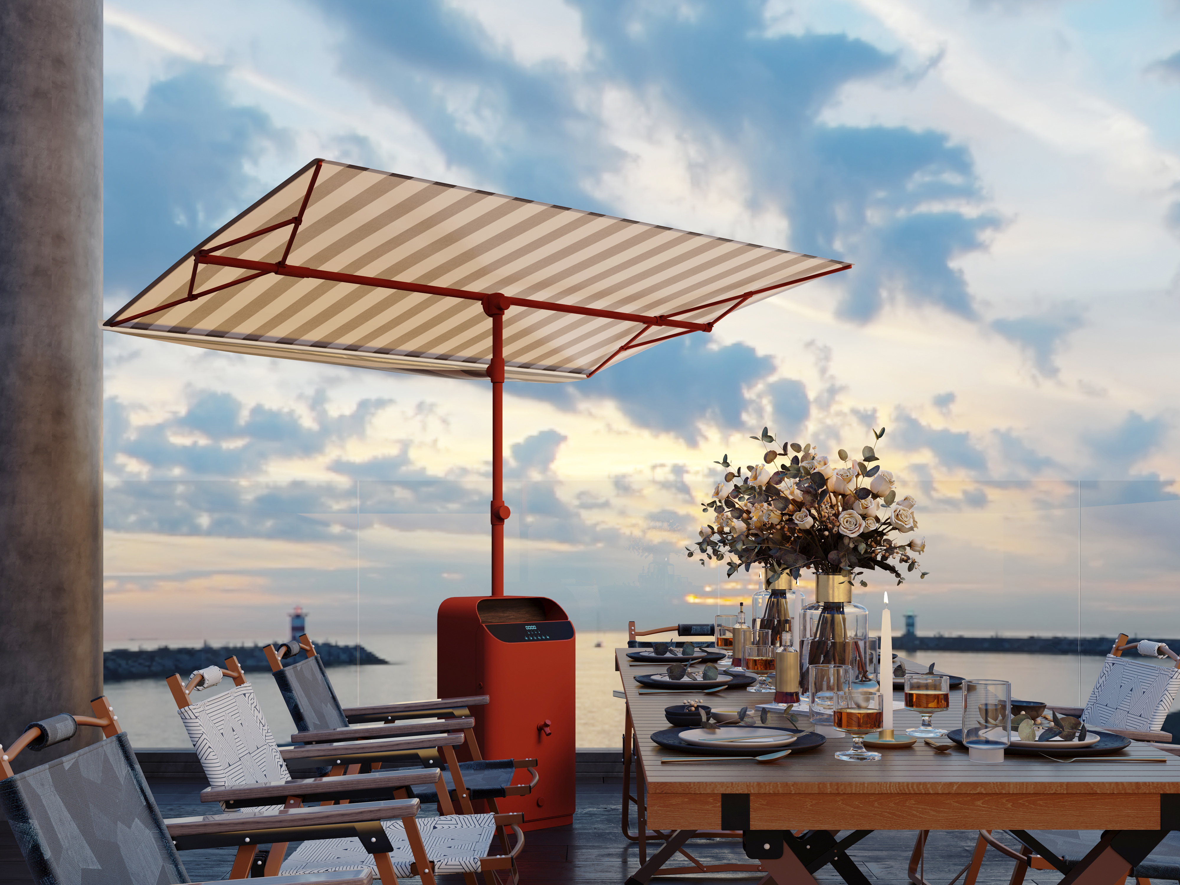 product design，courtyard，