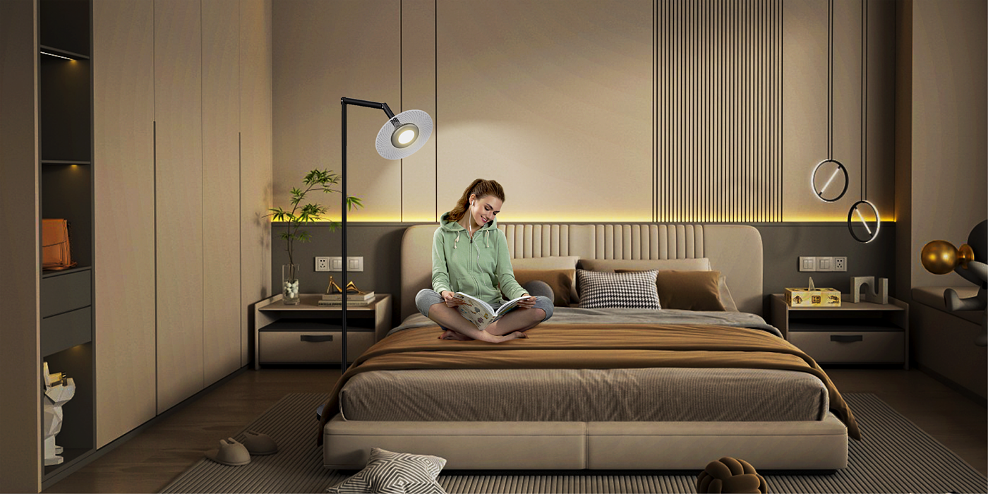 Atmosphere lamp，Reading lamp，Mirage，Aluminum material，