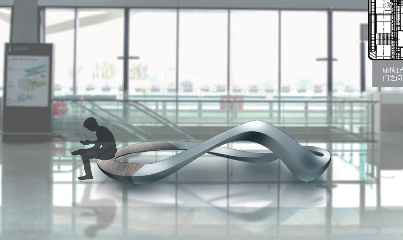 Public seat，Sculpture，product design，