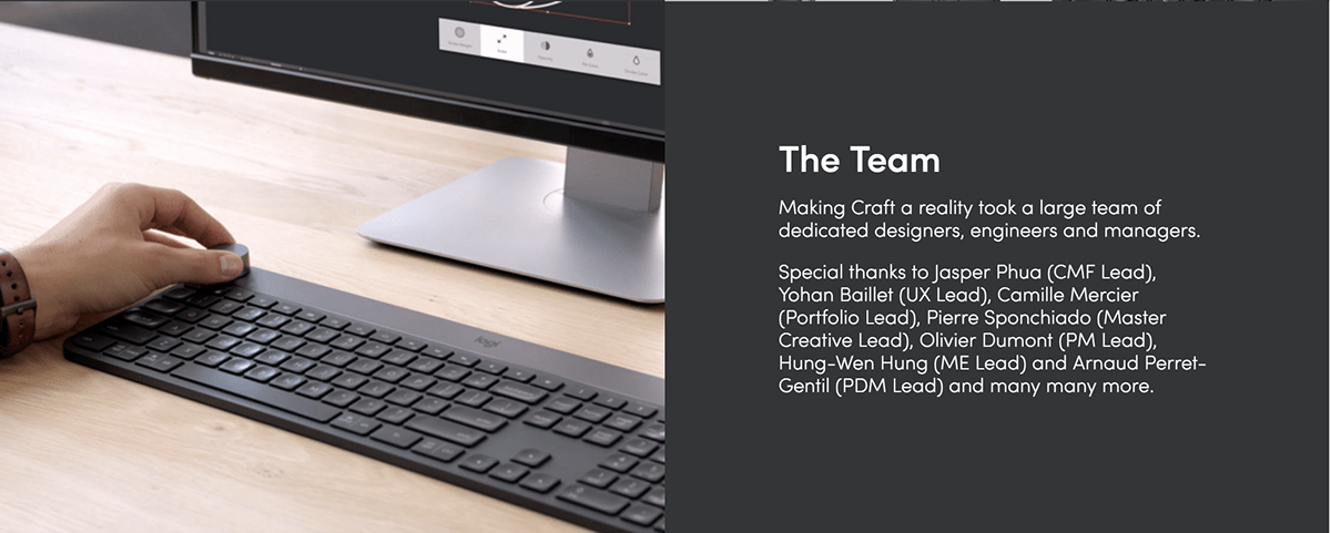 keyboard，Logitech，CRAFT，wireless，Dial，