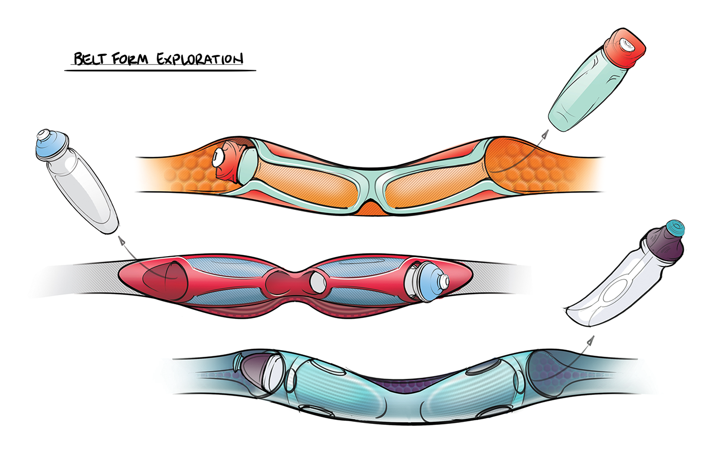 FuelBelt Helium，Sports cup，product design，Portable，