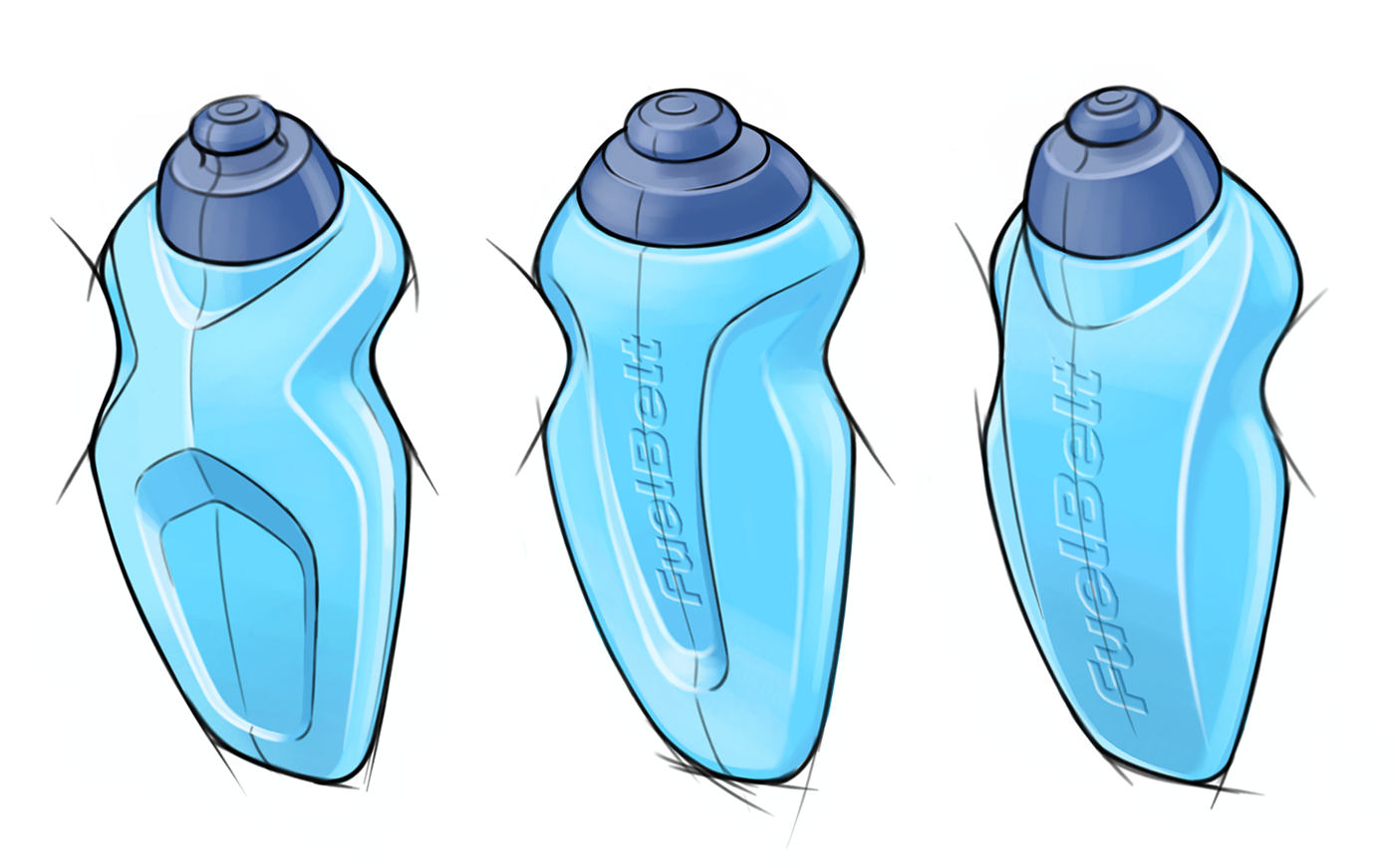 FuelBelt Helium，Sports cup，product design，Portable，