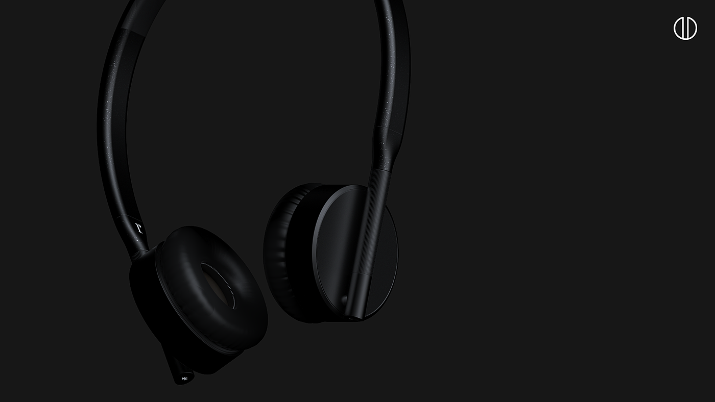 decibel，耳机，黑色，产品设计，