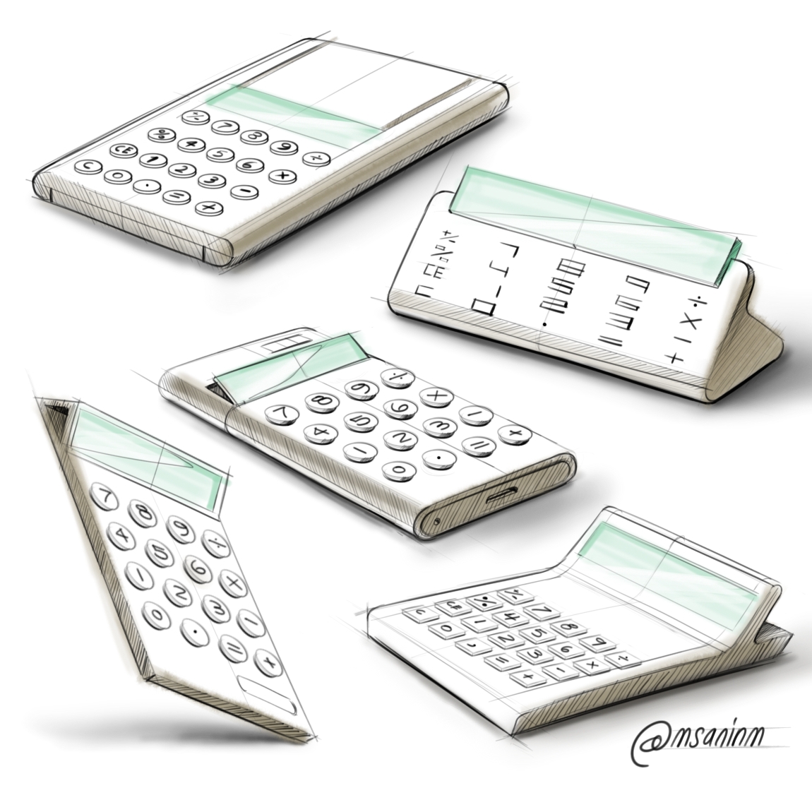 Sketch，marker pen，product design，