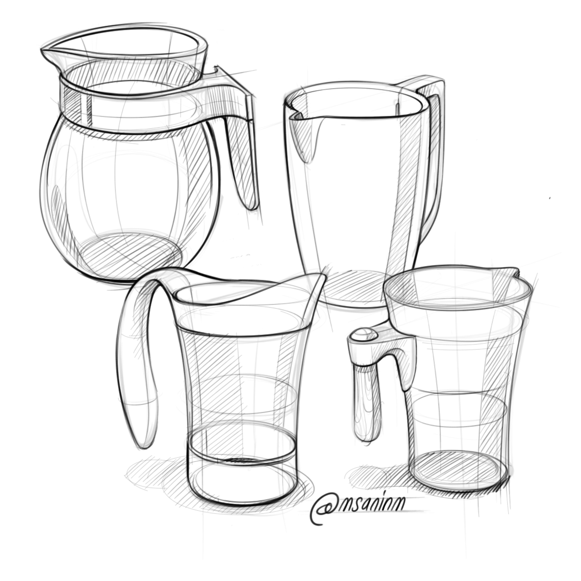 Sketch，marker pen，product design，