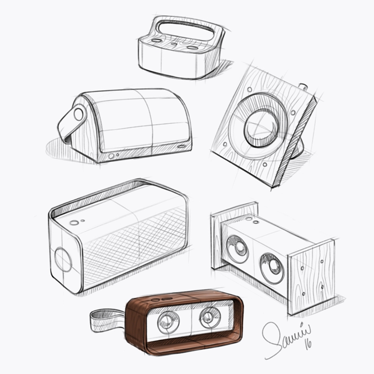 Sketch，marker pen，product design，