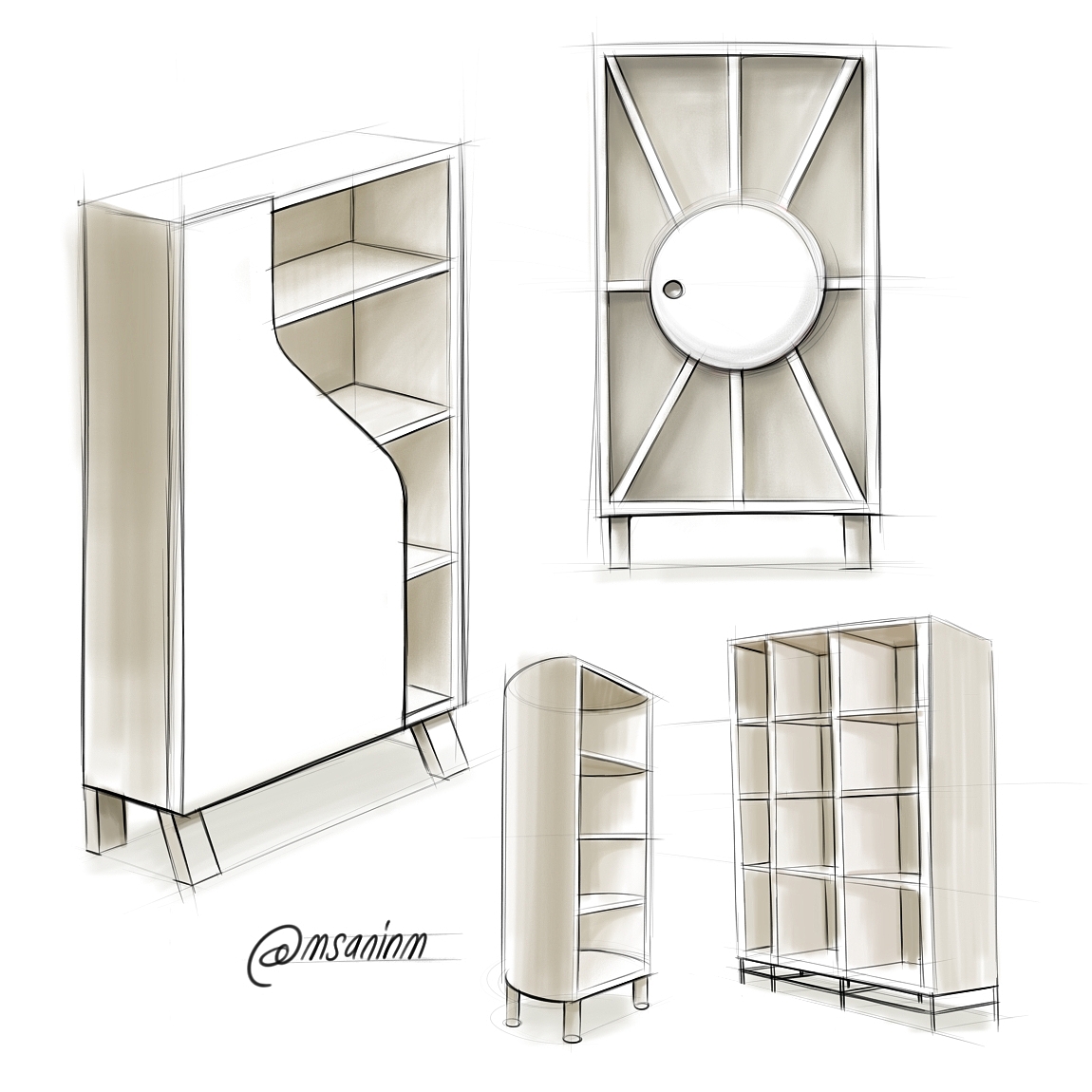 Sketch，marker pen，product design，