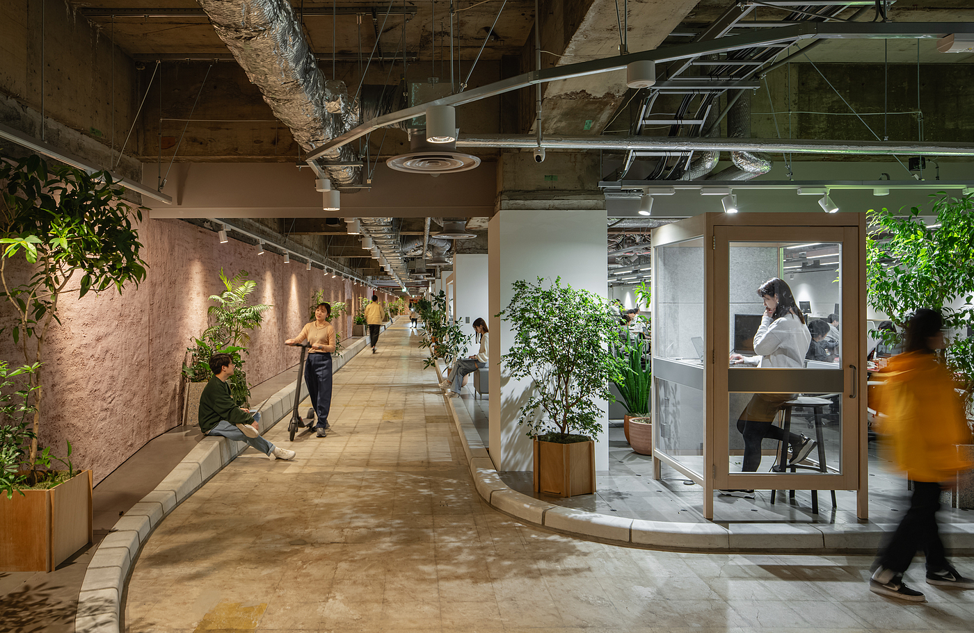 Interior design，office space ，