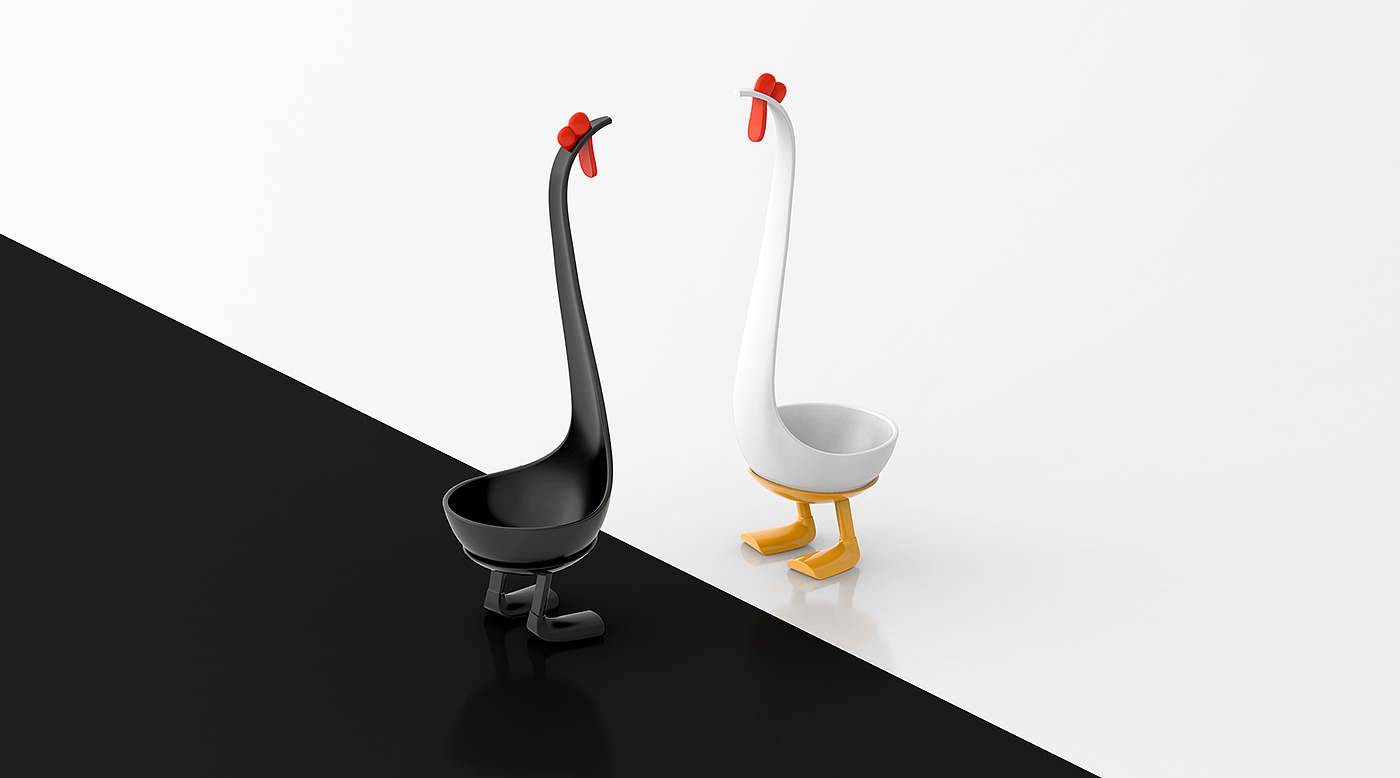 Bird ladle，餐具设计，仿生设计，