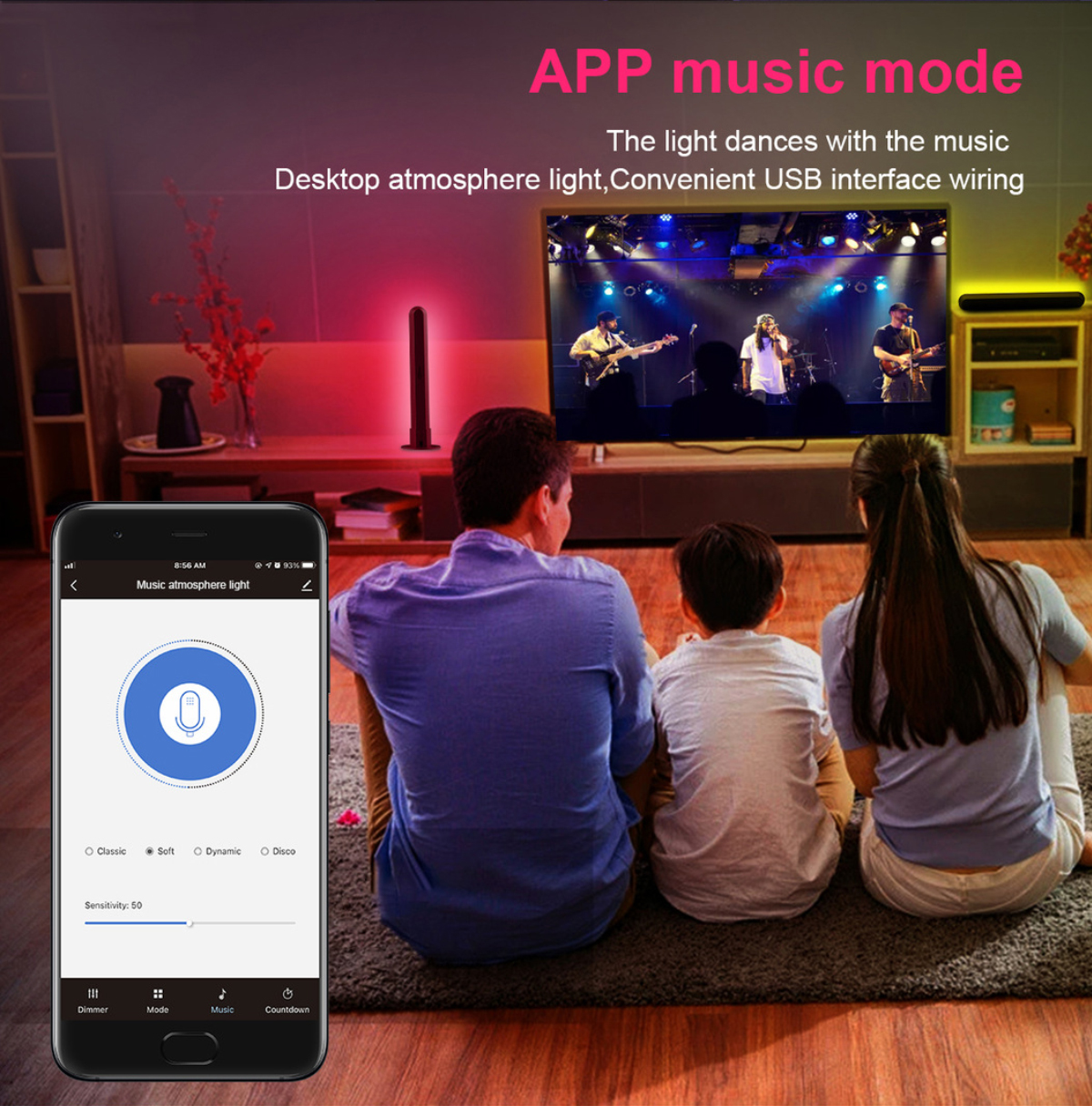 Atmosphere lamp，RGB，Color Light，Tabletop decoration，