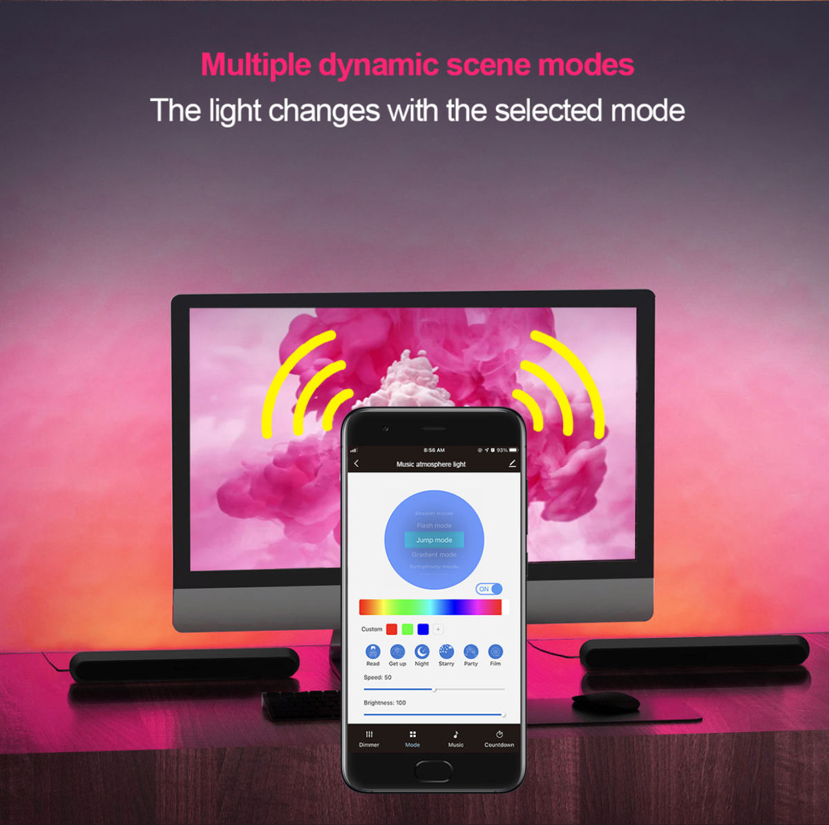 Atmosphere lamp，RGB，Color Light，Tabletop decoration，