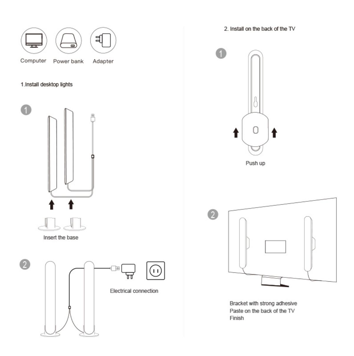Atmosphere lamp，RGB，Color Light，Tabletop decoration，