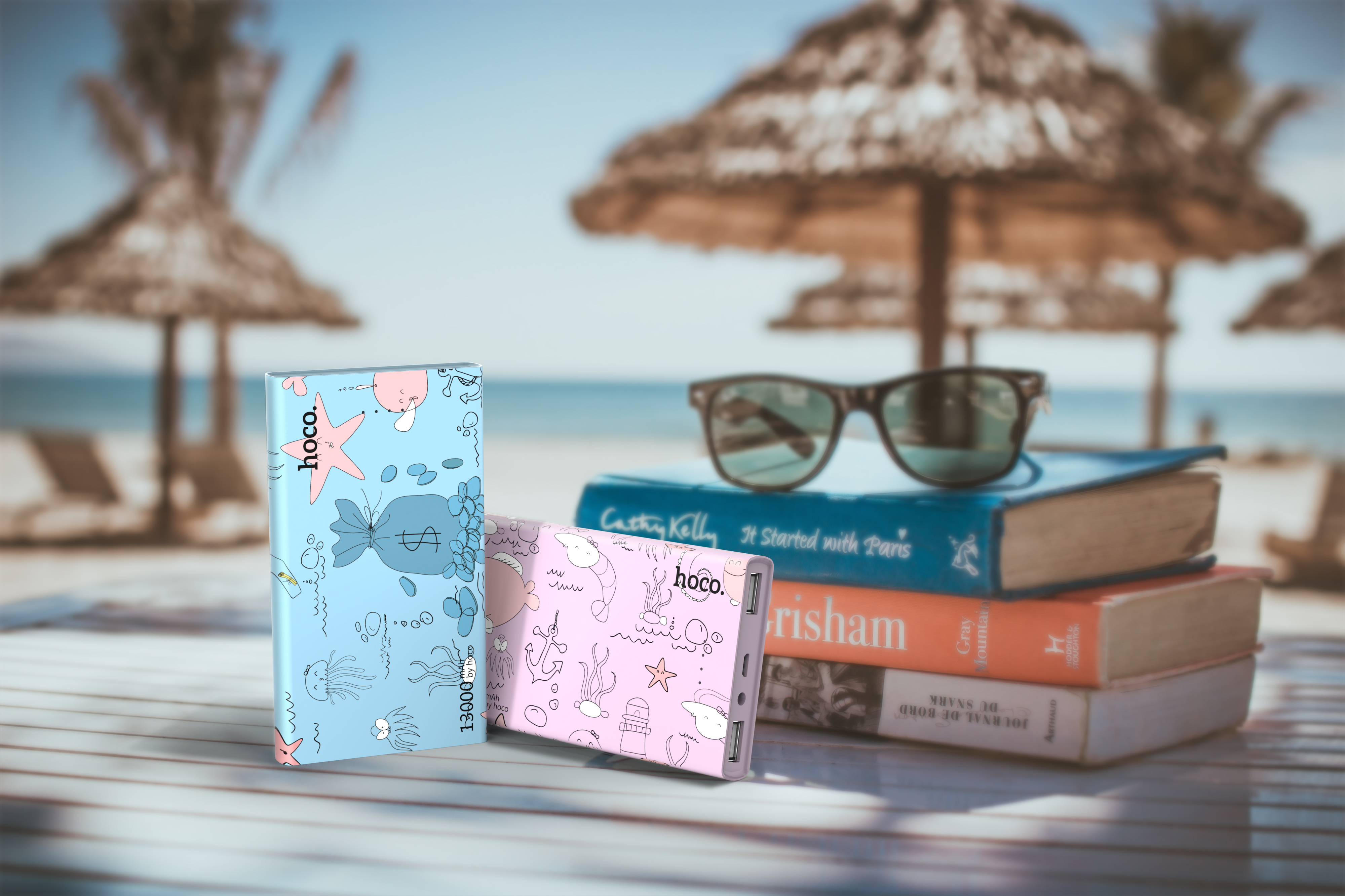 Mobile power, illustration, cute，