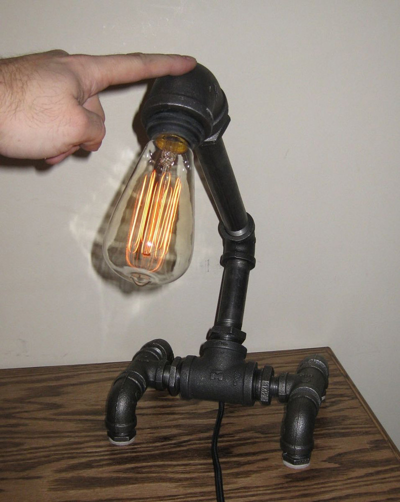 industrial design，Desk lamp，floodlight，Edison，antique，