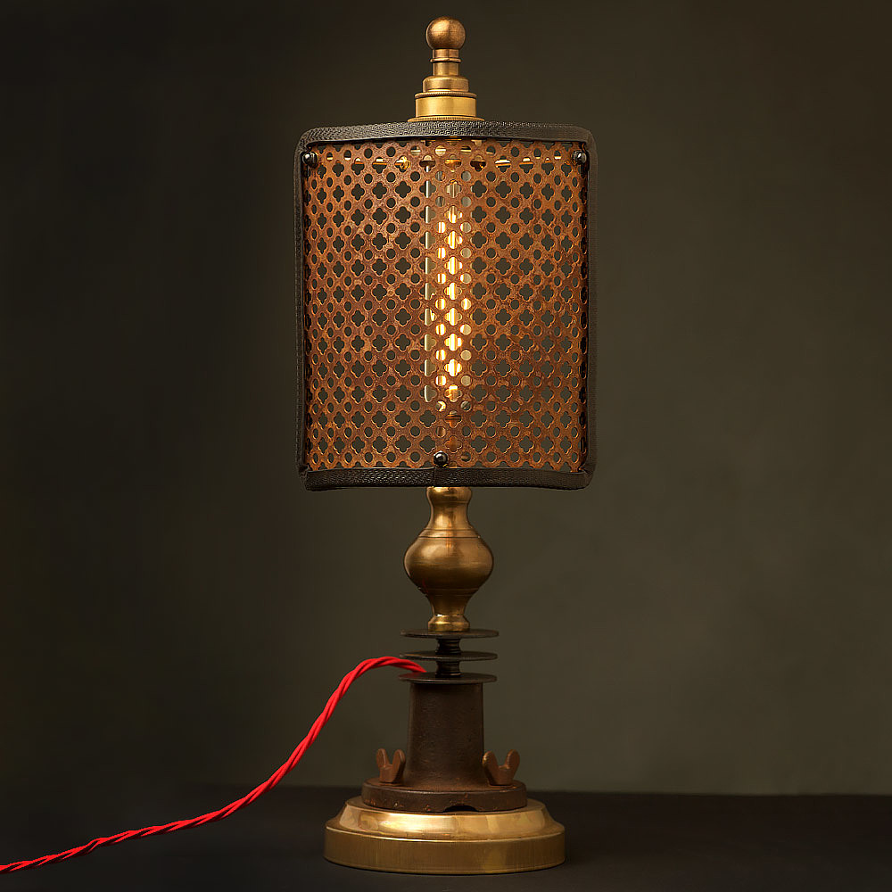 industrial design，Desk lamp，floodlight，Edison，antique，