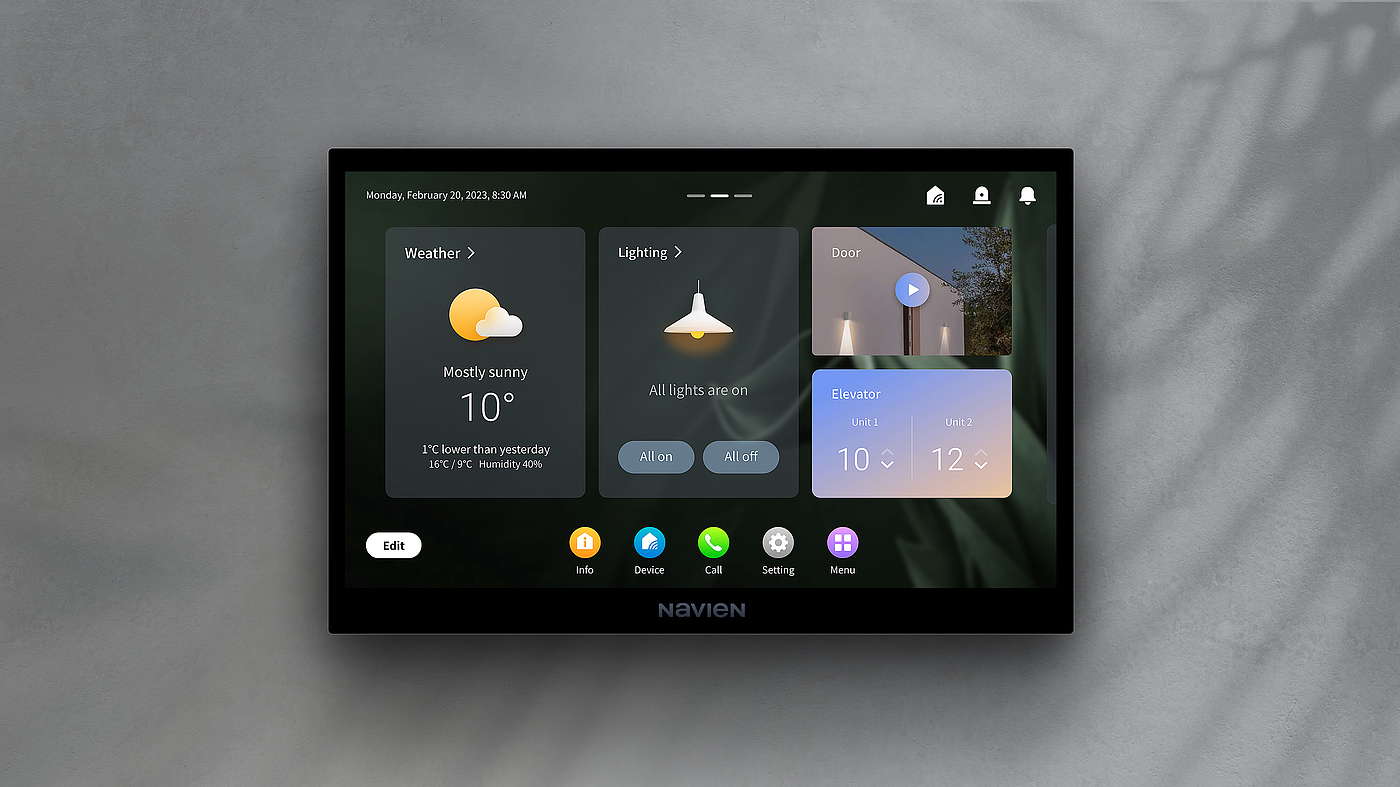 【2024年 iF设计奖】Navien Smart home panel - 普象网