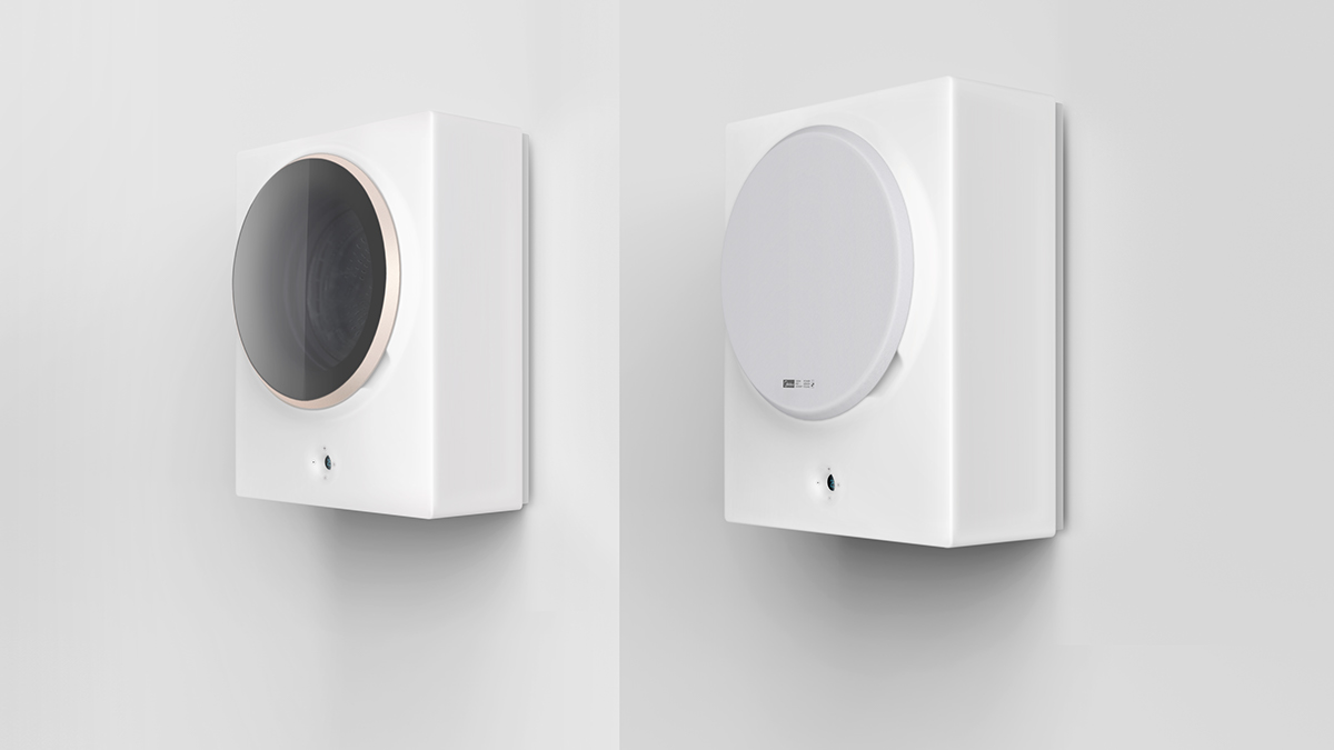 Beautiful，Wall mounted washing machine，Household Electric Appliances，product design，Midea，