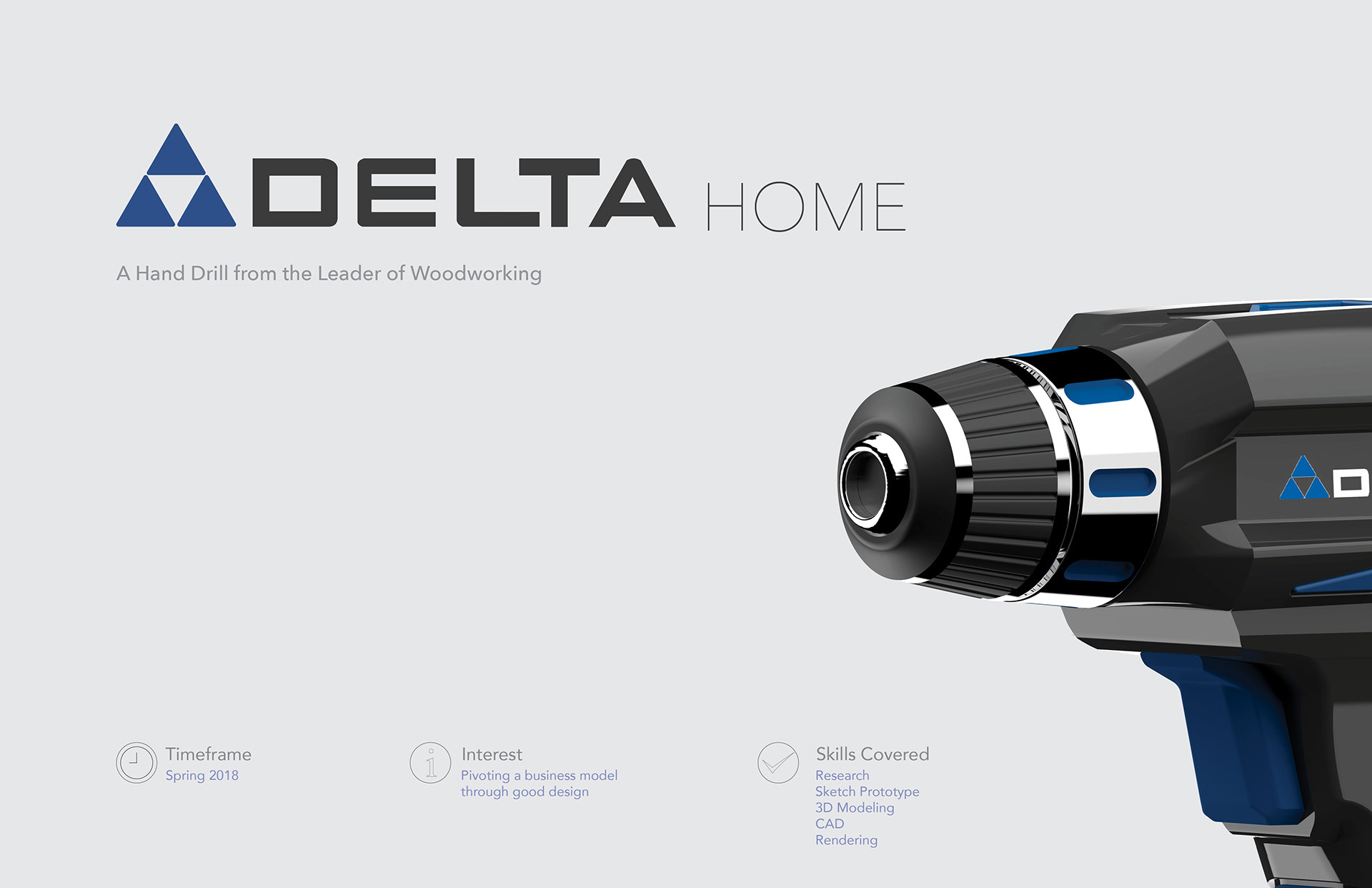 Electric drill，Sketch scheme，modeling，