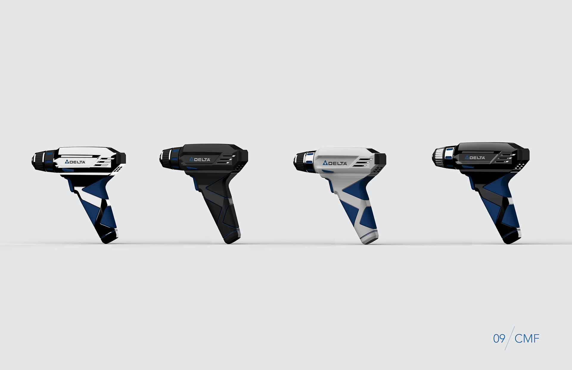 Electric drill，Sketch scheme，modeling，