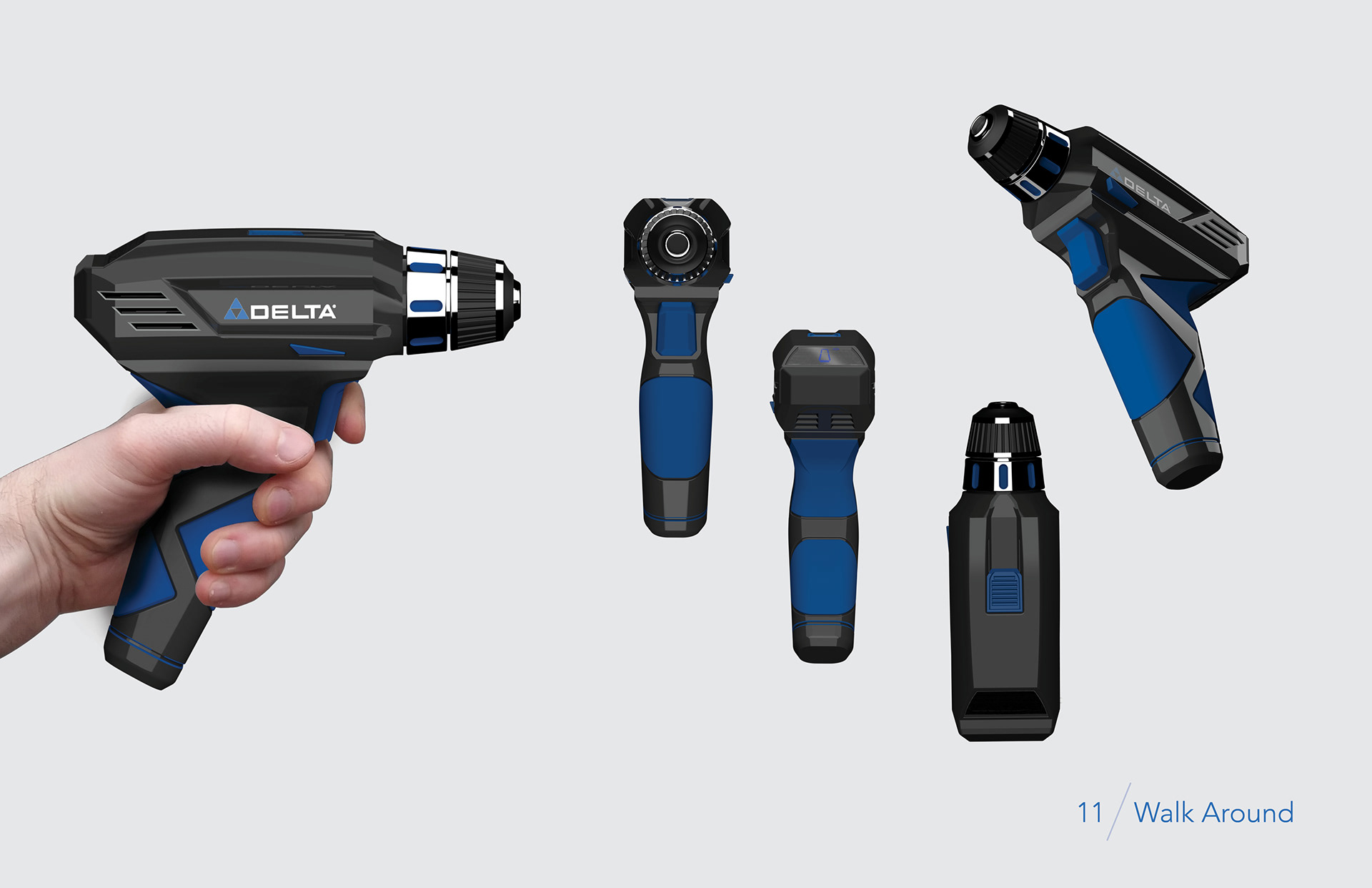 Electric drill，Sketch scheme，modeling，