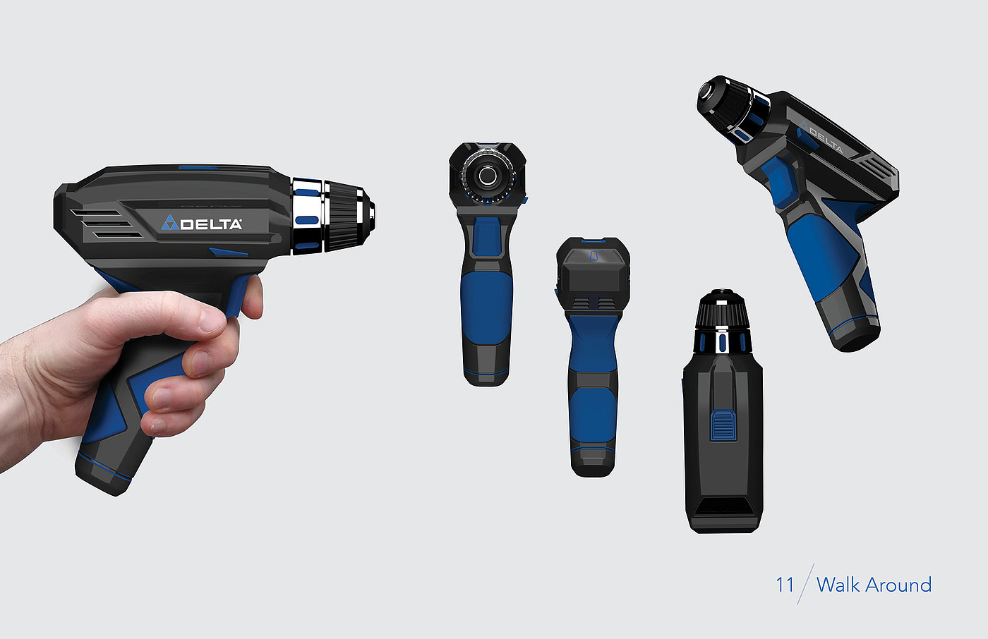 Electric drill，Sketch scheme，modeling，