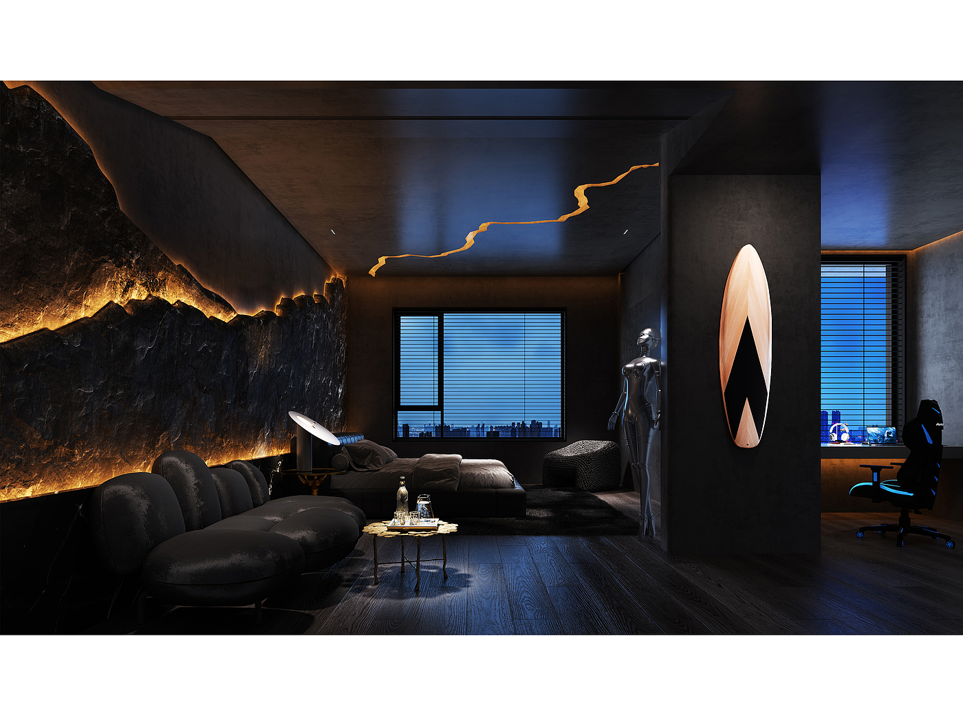 Interior design，residence，