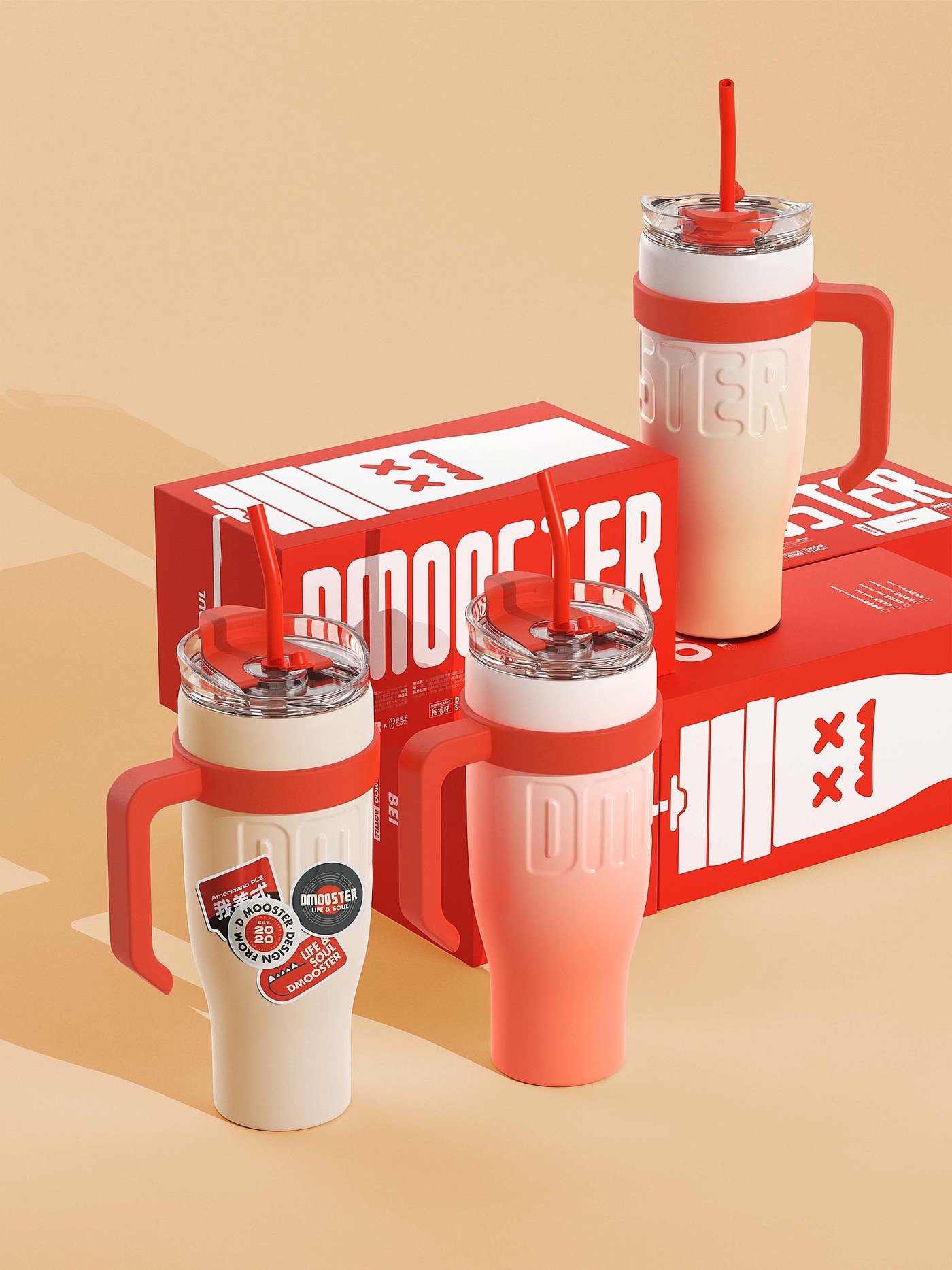 Big Monster，dmooster，Water bottle，Water cup，industrial design，online retailers，Chaopin，brand，
