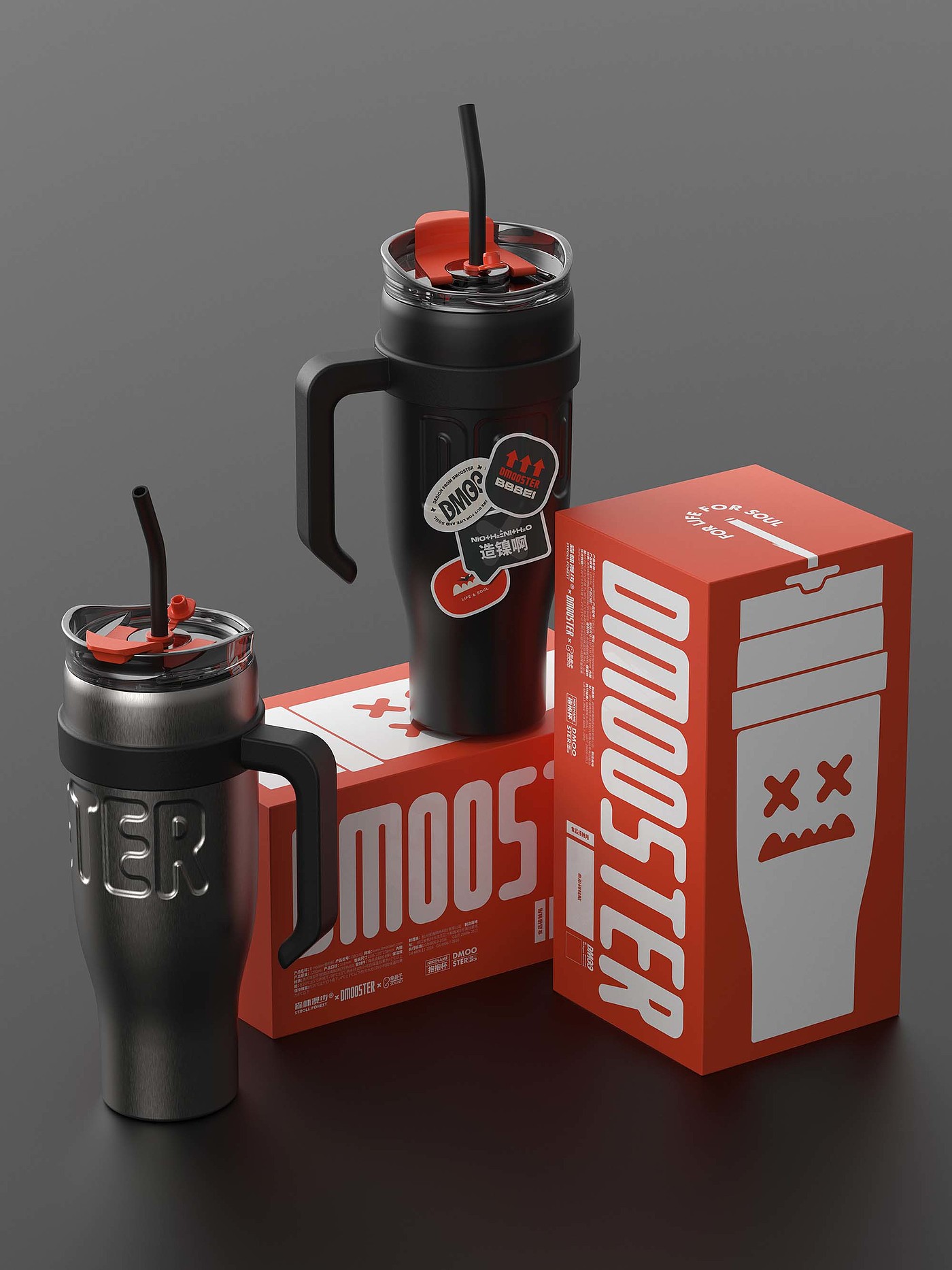 Big Monster，dmooster，Water bottle，Water cup，industrial design，online retailers，Chaopin，brand，