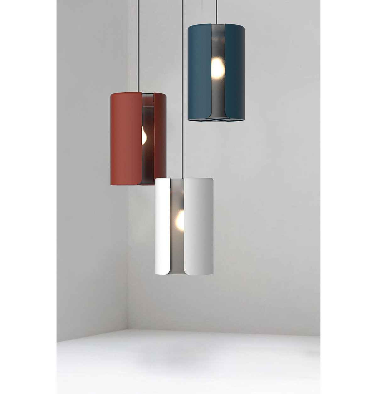 a chandelier，Frosted glass，Metal sleeve，Visual beauty，Sleeve，
