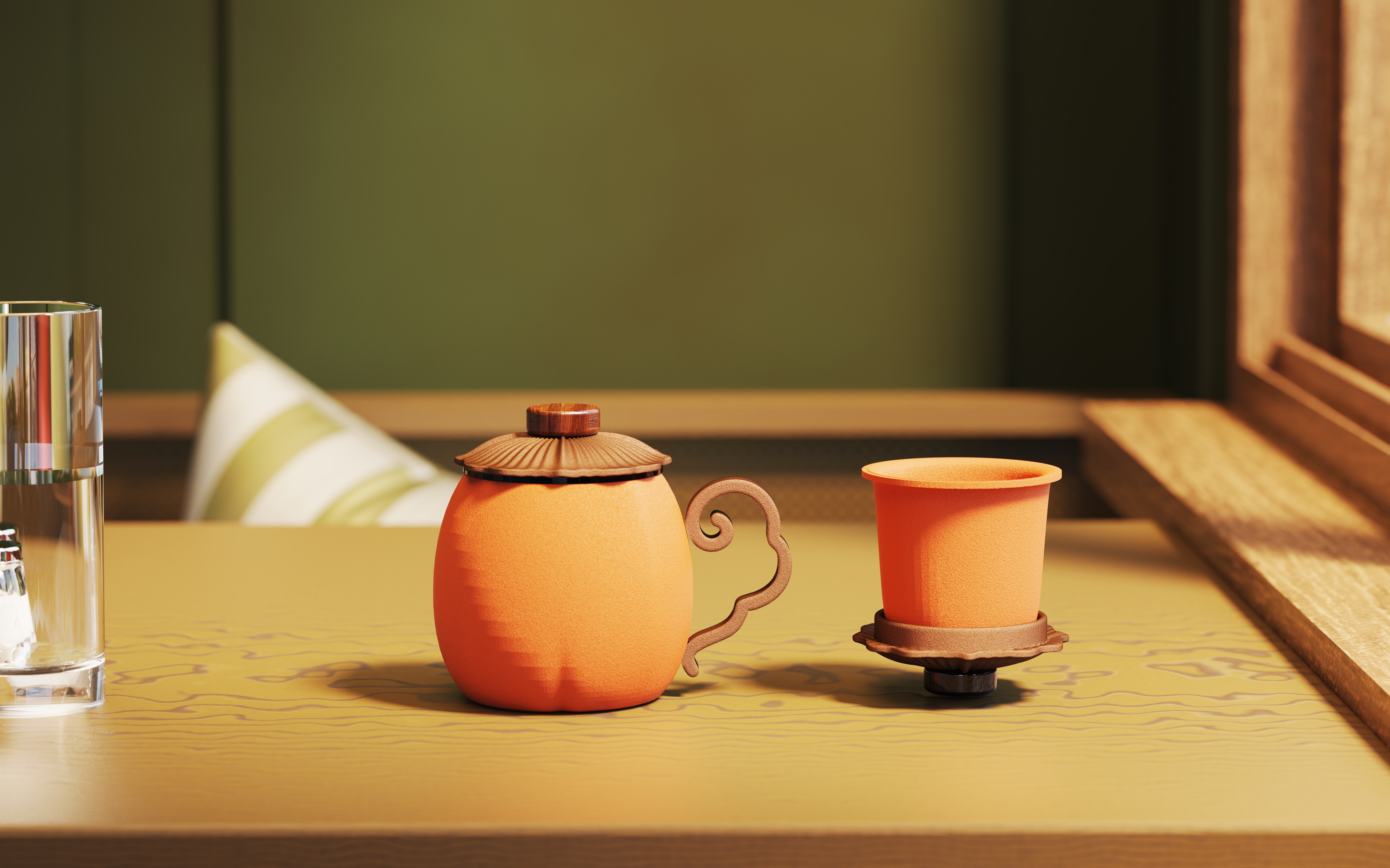 Tea set design，