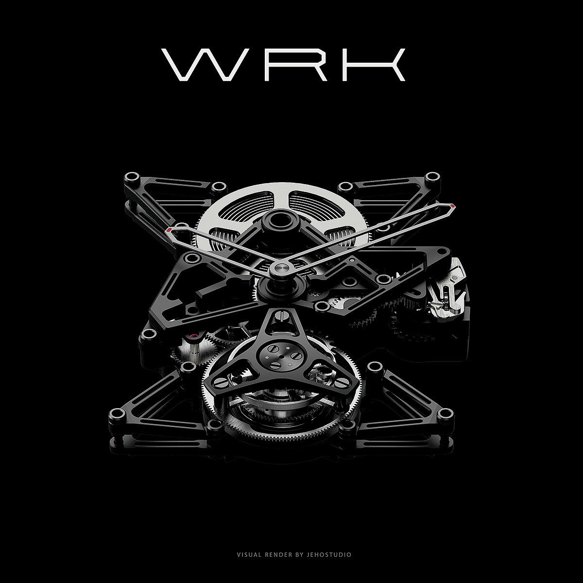 WRK ACF-01，Wristwatch，Wrist watch，industrial design，