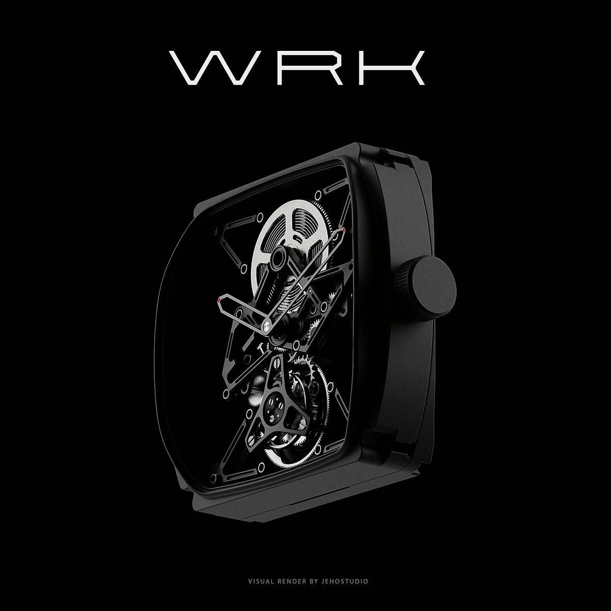 WRK ACF-01，Wristwatch，Wrist watch，industrial design，