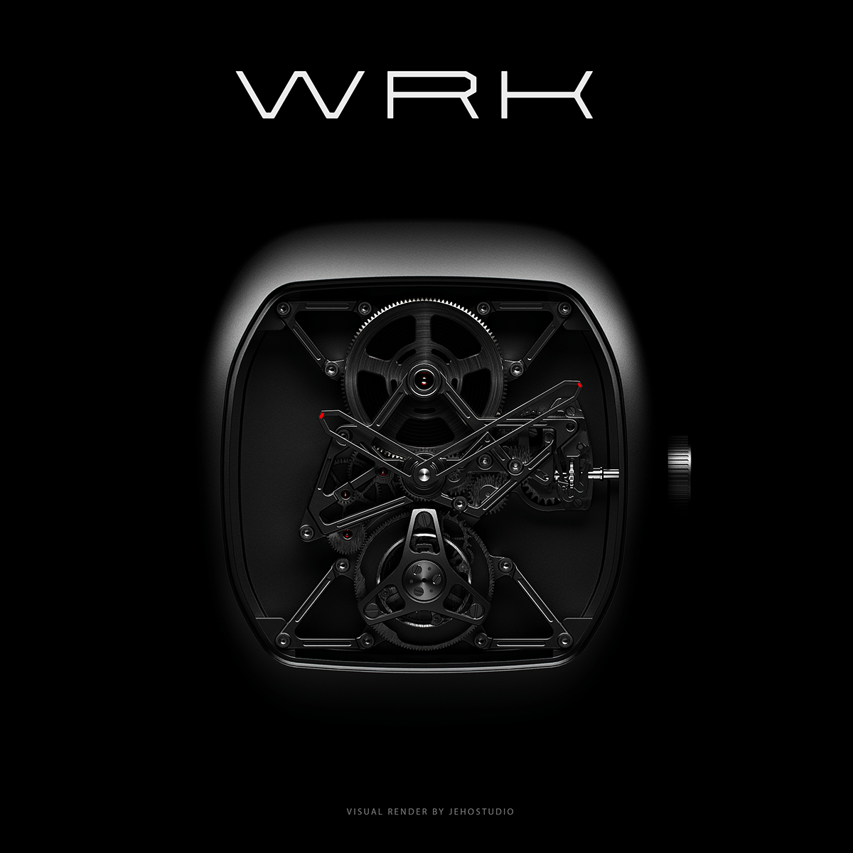 WRK ACF-01，Wristwatch，Wrist watch，industrial design，