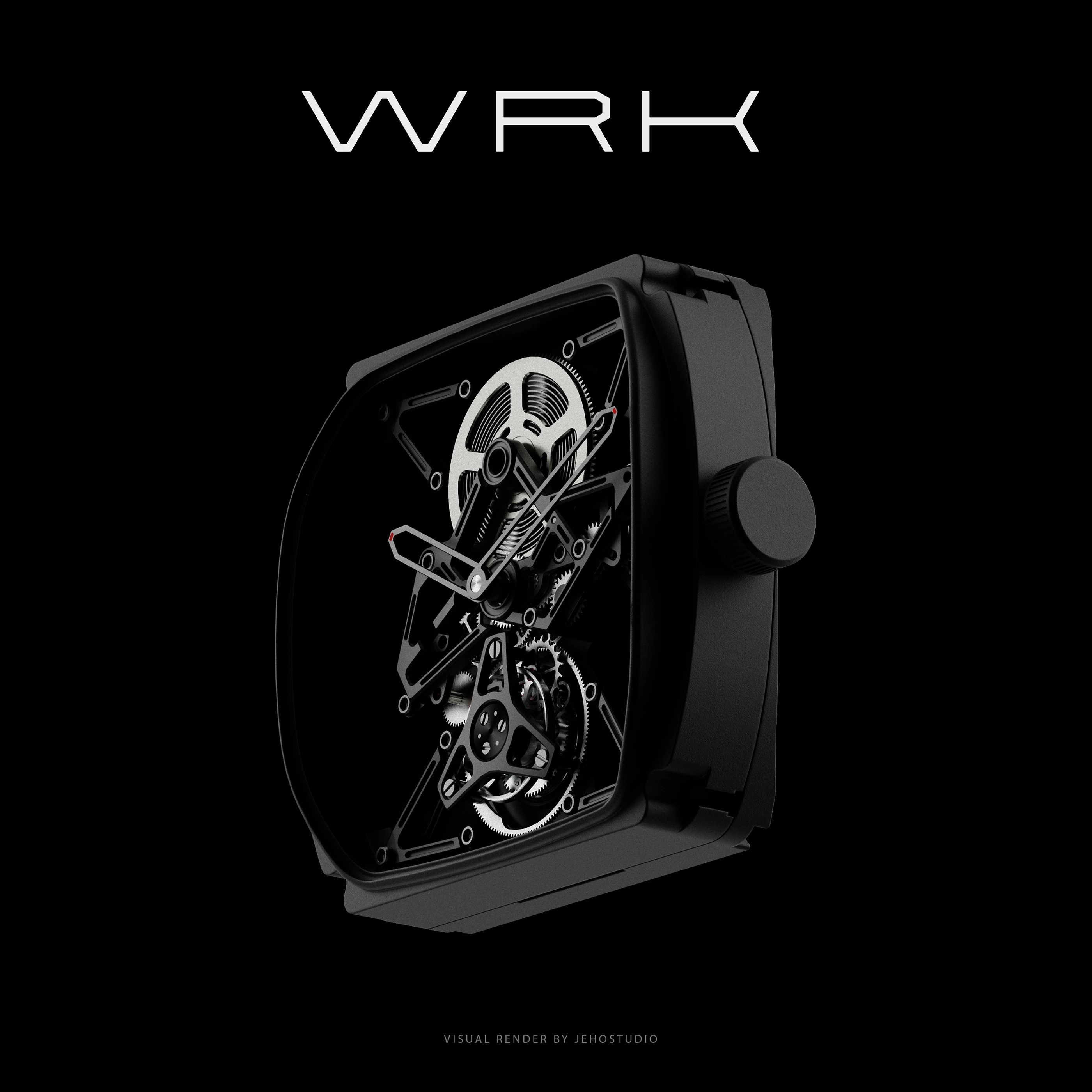 WRK ACF-01，Wristwatch，Wrist watch，industrial design，