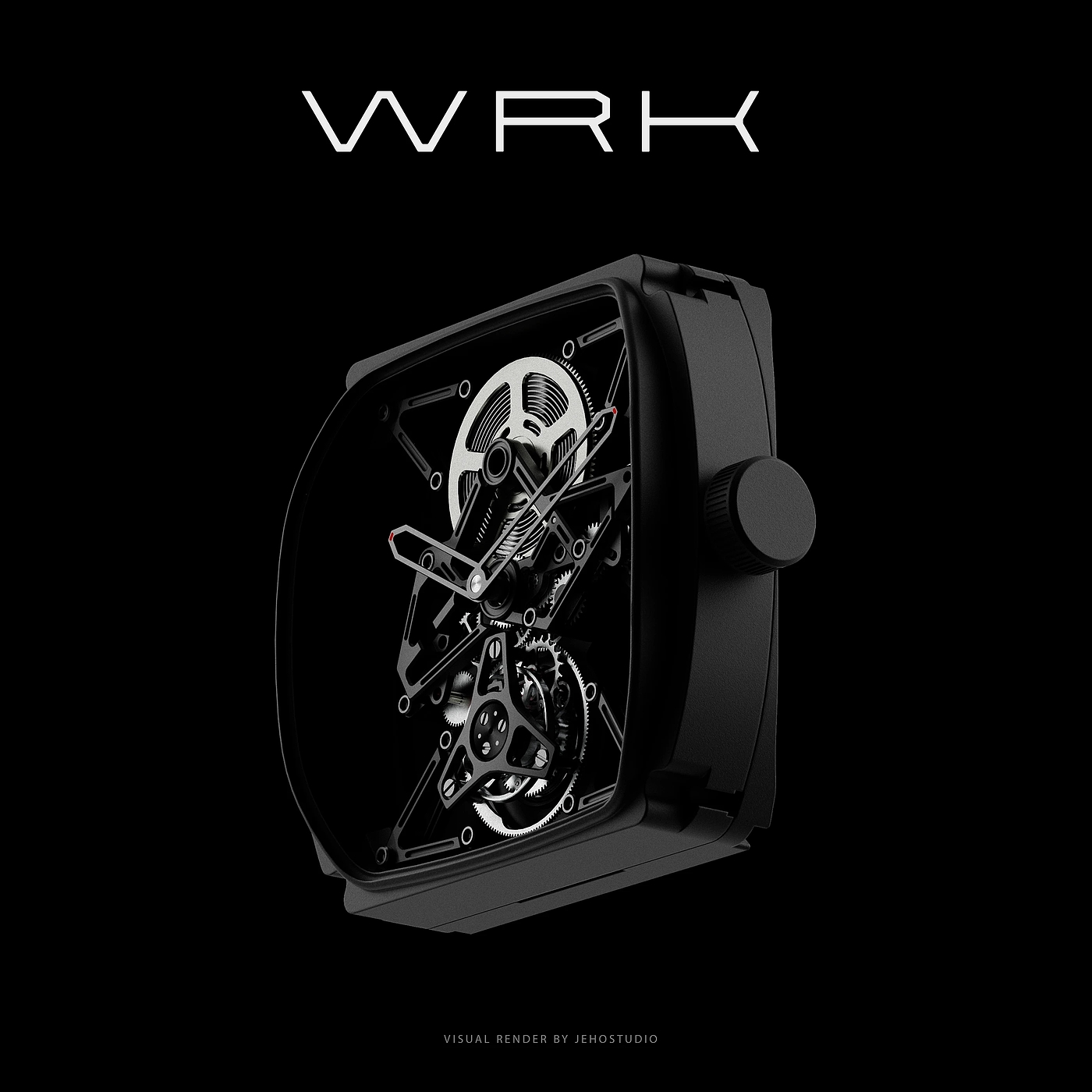 WRK ACF-01，Wristwatch，Wrist watch，industrial design，