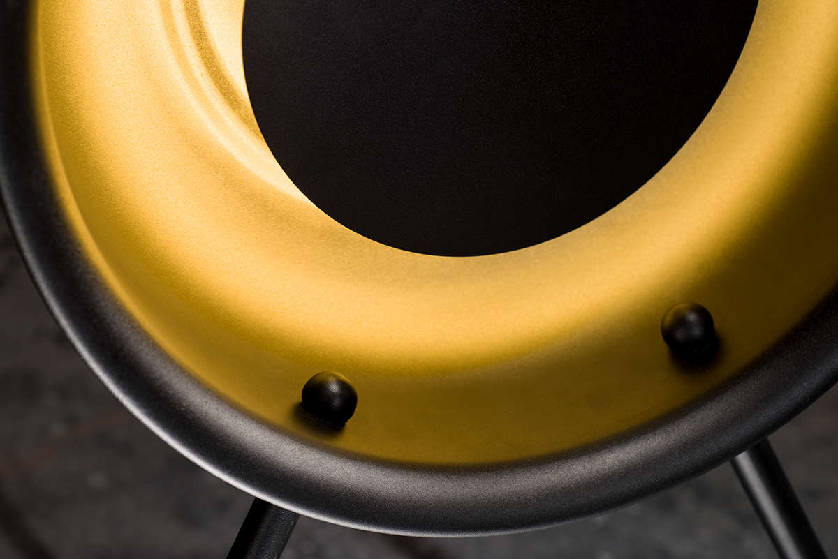 Floor lamp，Rigid powder coating，Copper basin，LED ring，