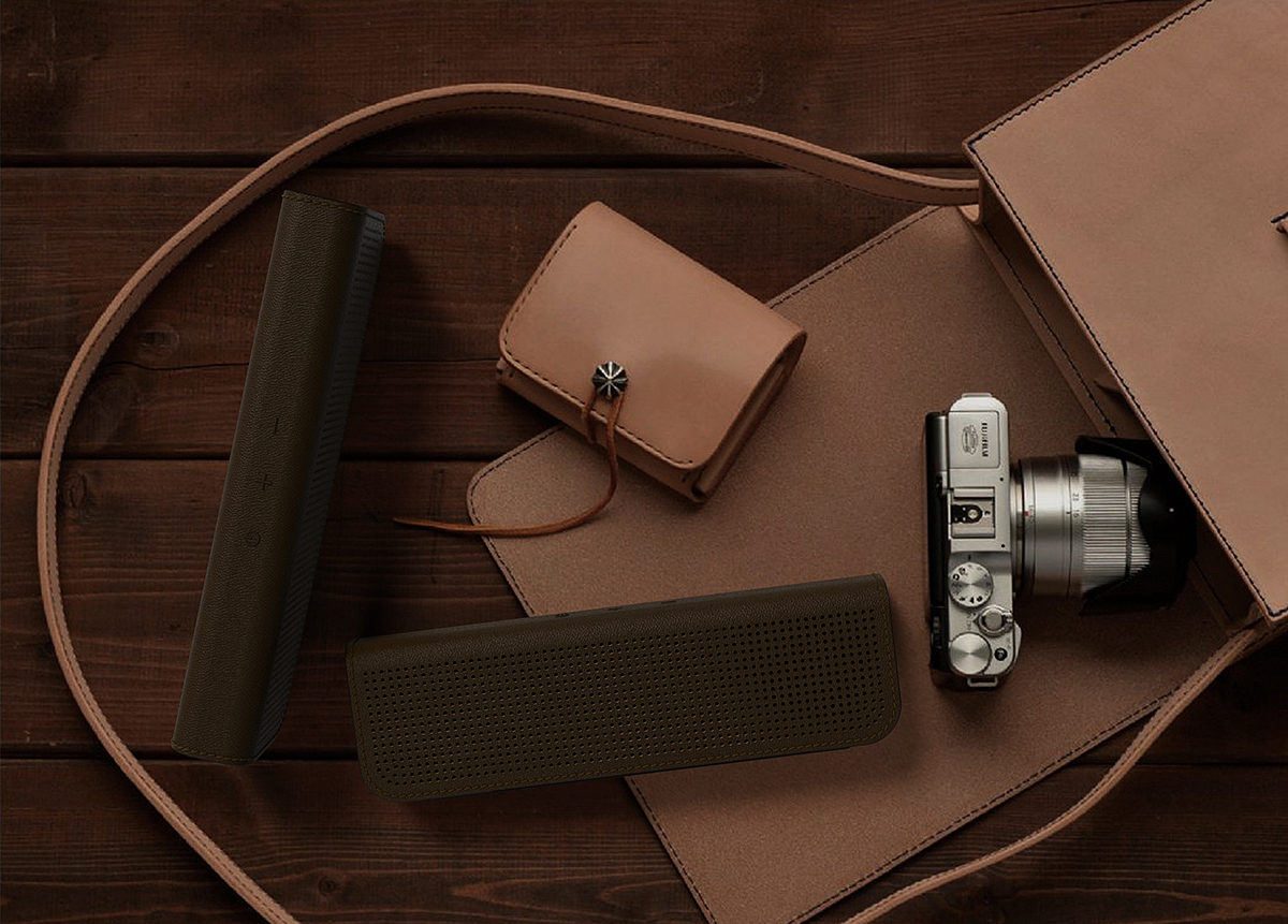 speaker，portable，Bluetooth，Sound#5，Leatherwear，aluminium，