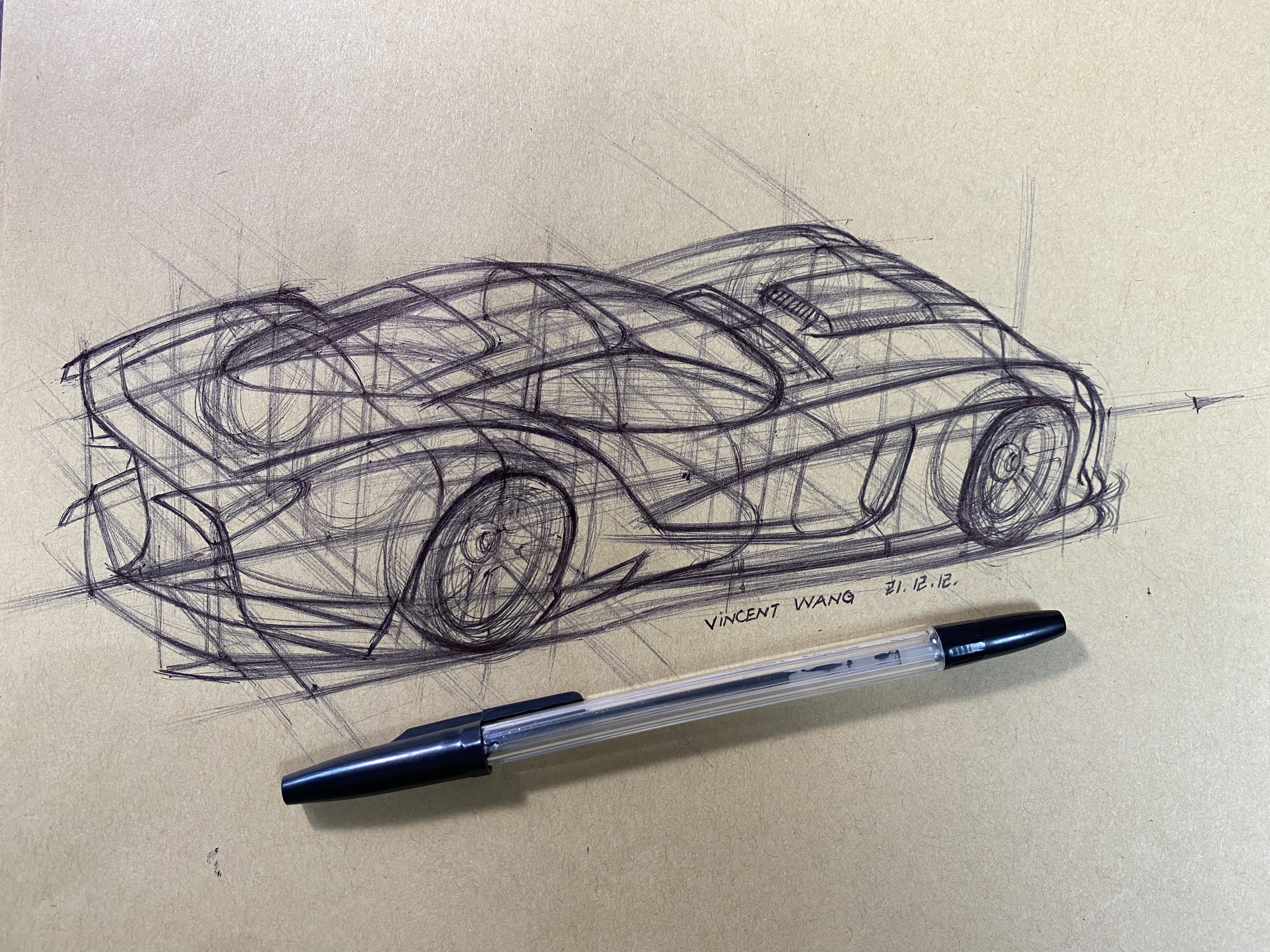 Hand drawn，automobile，photoshop，vehicle，